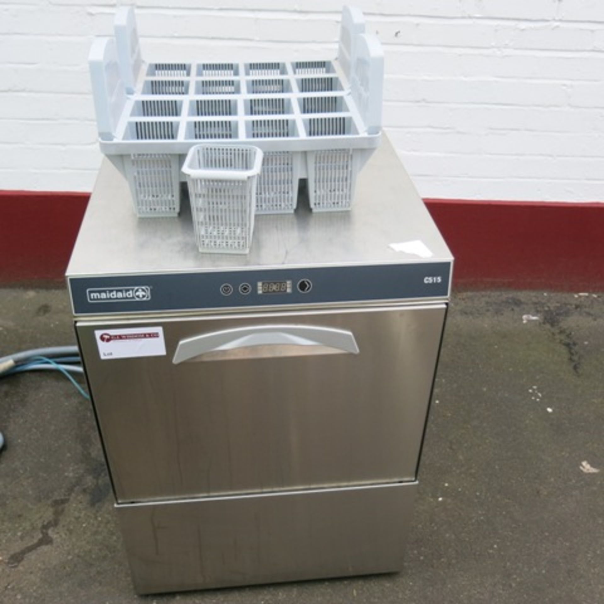 Maidaid Under Counter Front Loading Dishwasher, Model C515, Year 10/2016