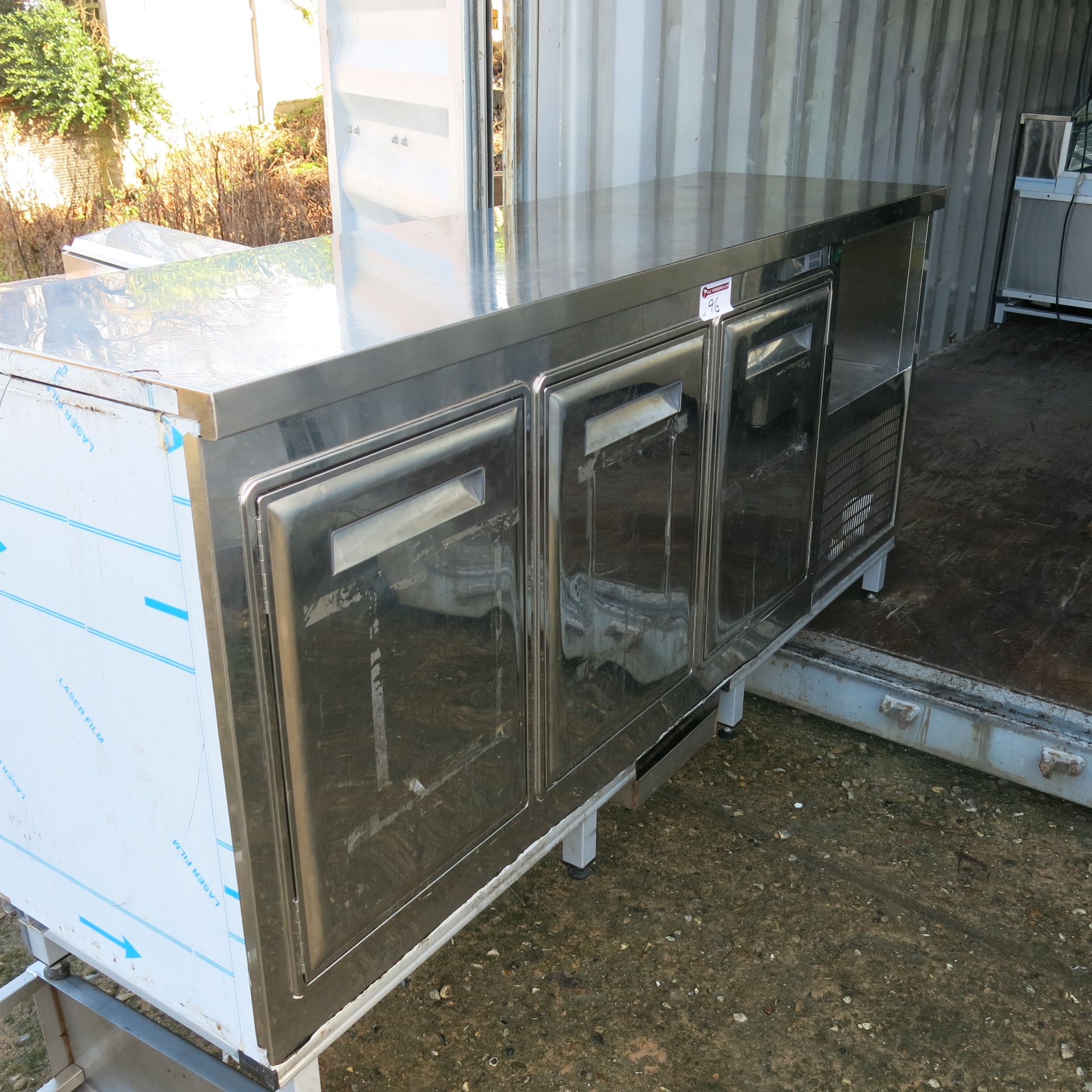 Stiltek 3 Door Polished Stainless Steel Under Bar Chiller Unit, Model B.BASSO 2003SPEISP55. Size ( - Image 6 of 9