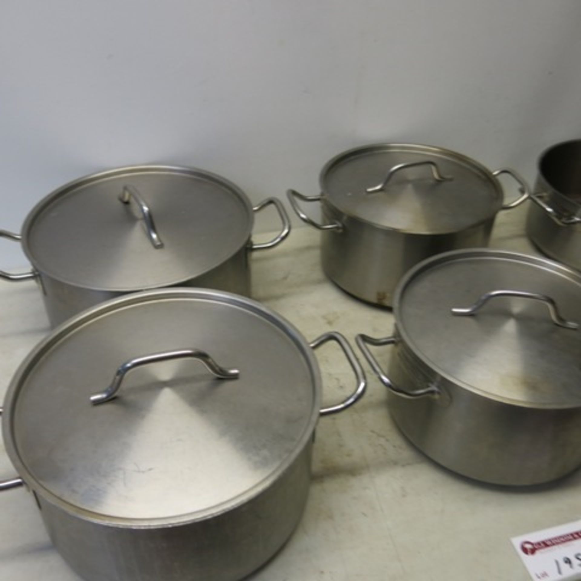 6 x Assorted Size Vogue Cooking Pans - Image 2 of 4