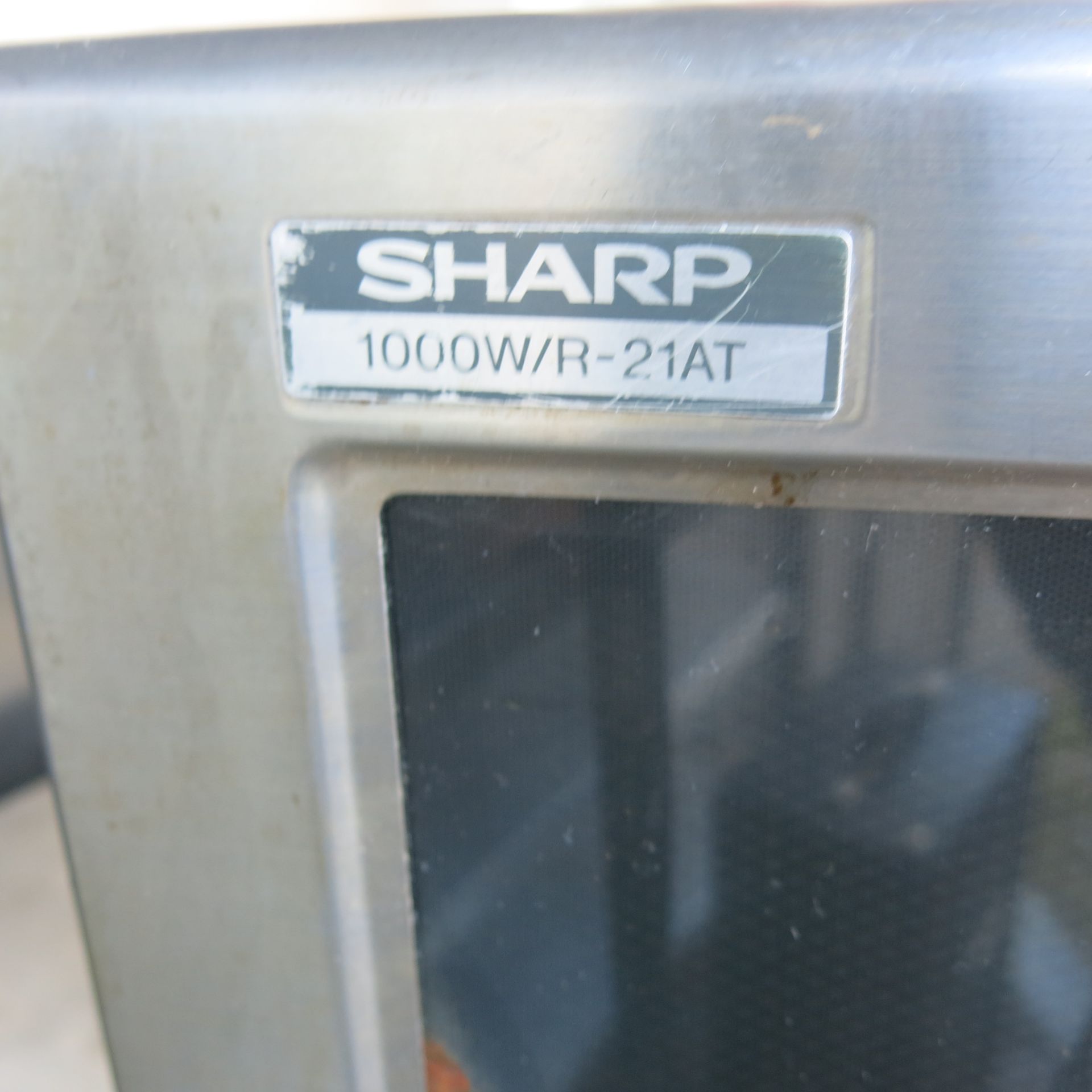 Sharp Commercial Stainless Steel Microwave, Model 1000W/R-21AT - Image 2 of 2