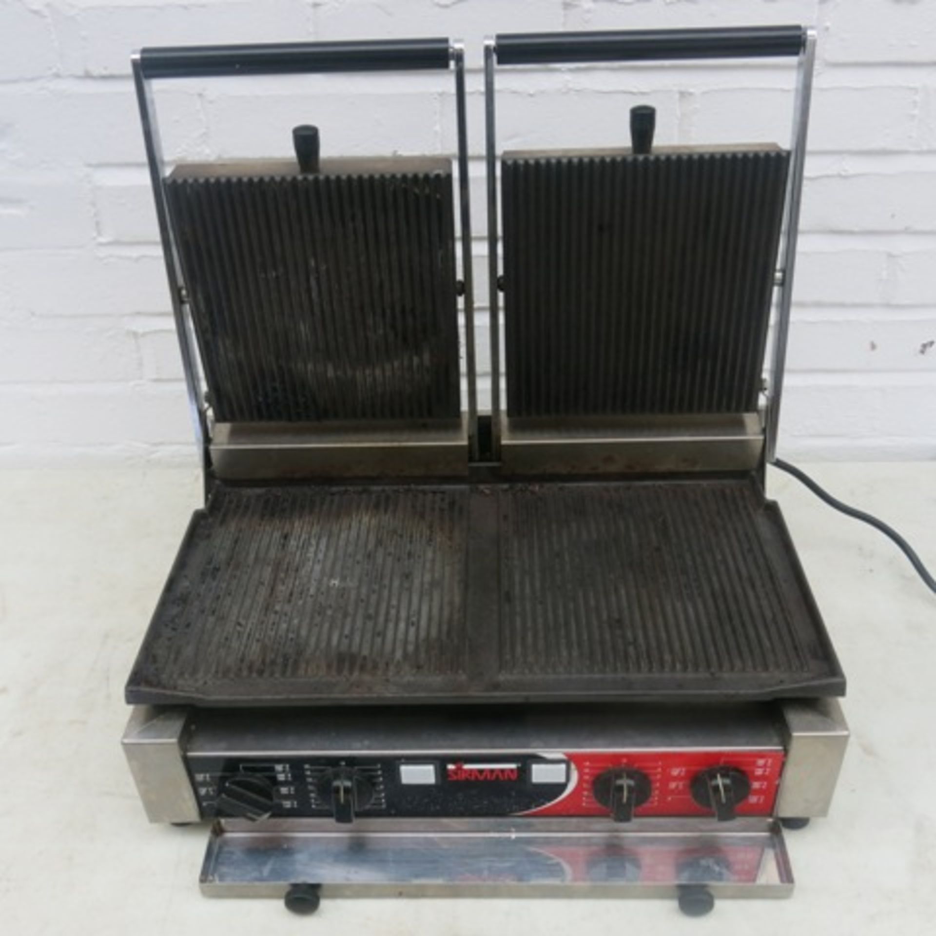 Sirman Stainless Steel Commercial Twin Panini Maker, Model PDRR/RR. Comes with Instruction Manual - Image 3 of 6