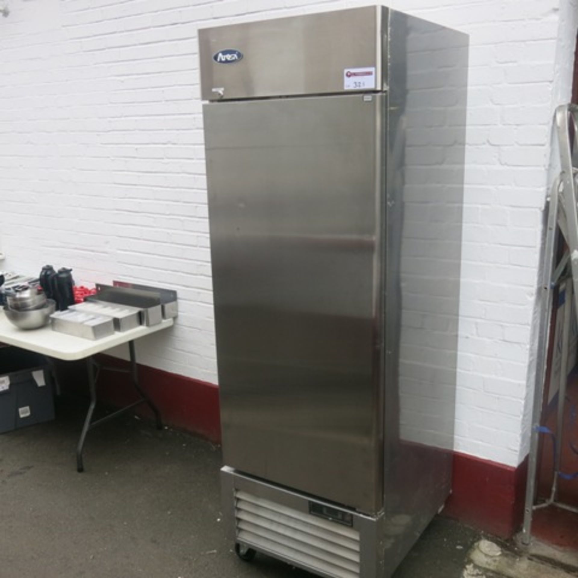Atosa Stainless Steel Single Door Upright Refrigerator, Model MBL8950. Size (H) 210cm x (D) 80cm