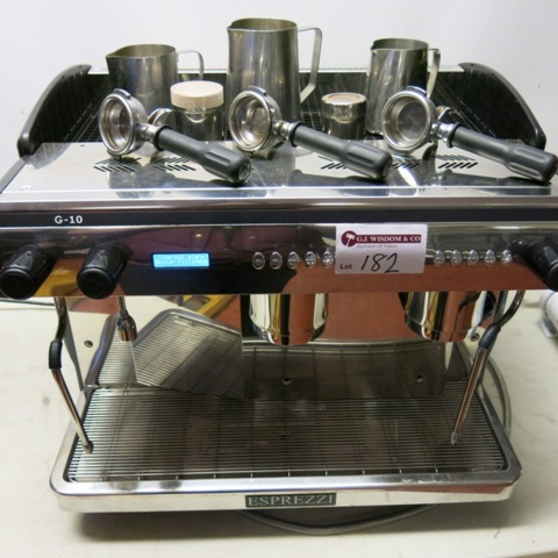 Esprezzi Ultra 2 Group Espresso Machine, Model G-10 with Attachments, Milk Jugs & WatchWater SP520