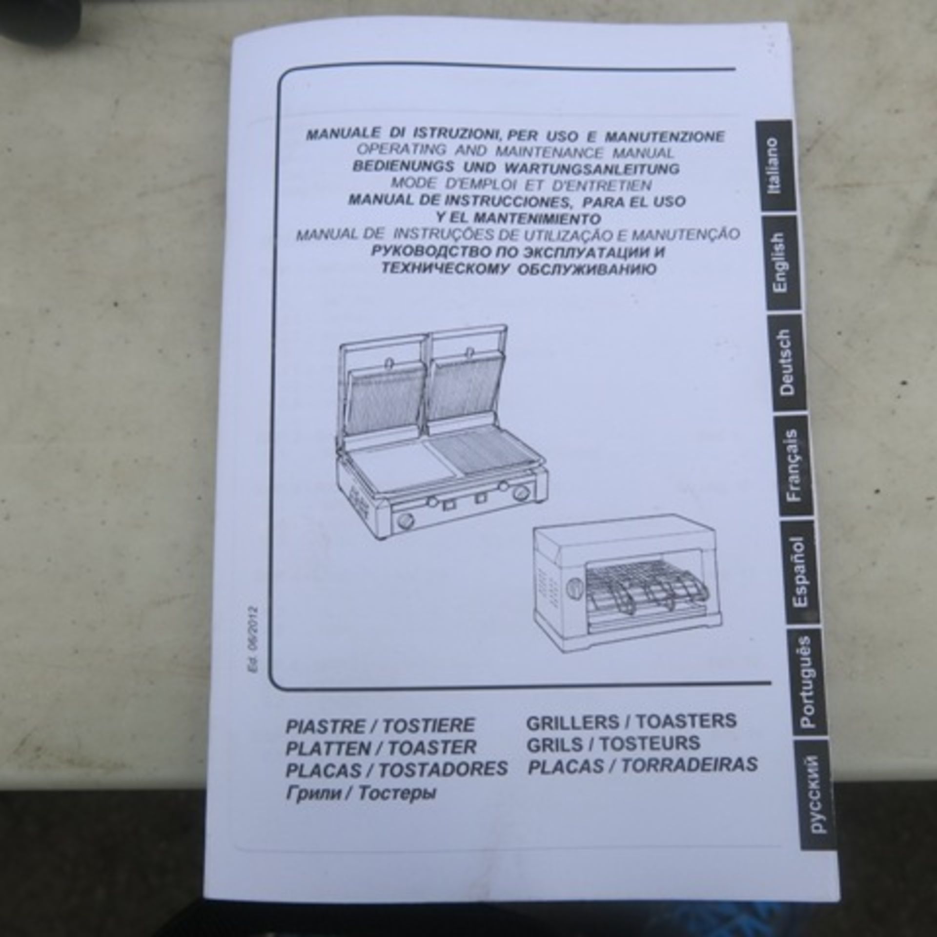 Sirman Stainless Steel Commercial Twin Panini Maker, Model PDRR/RR. Comes with Instruction Manual - Image 5 of 6