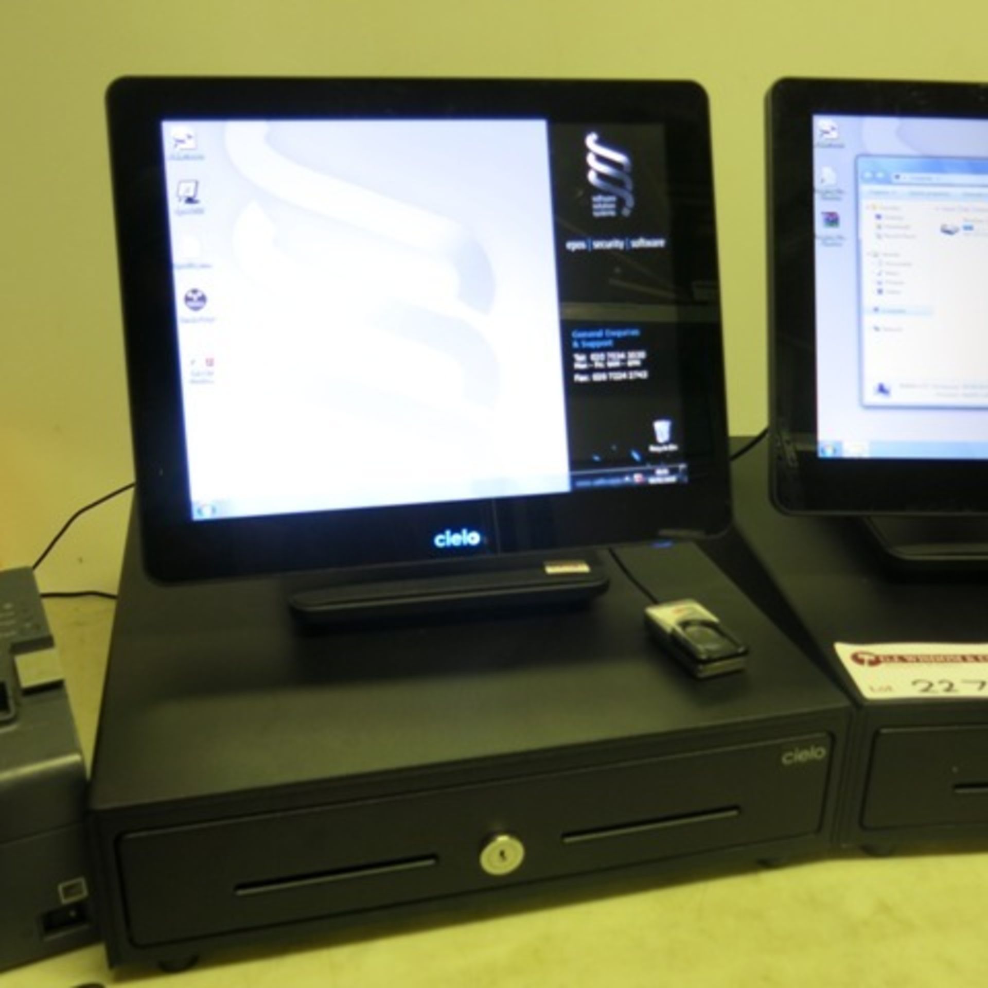 Epos System to Include: 2 x Cielo PX150 Panel PC Touch Screen Displays, Windows Embedded Standard. - Bild 6 aus 9