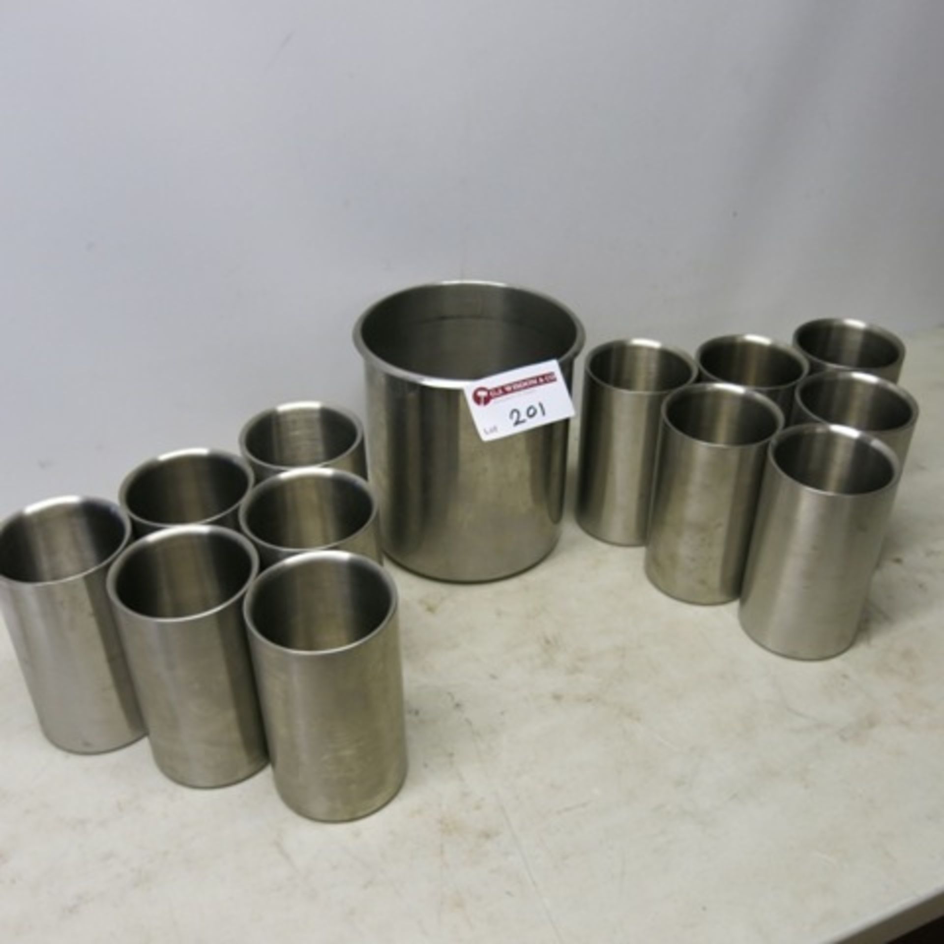 12 x Olympia Stainless Steel Wine Coolers & 1 x Large Ice Bucket - Image 2 of 4