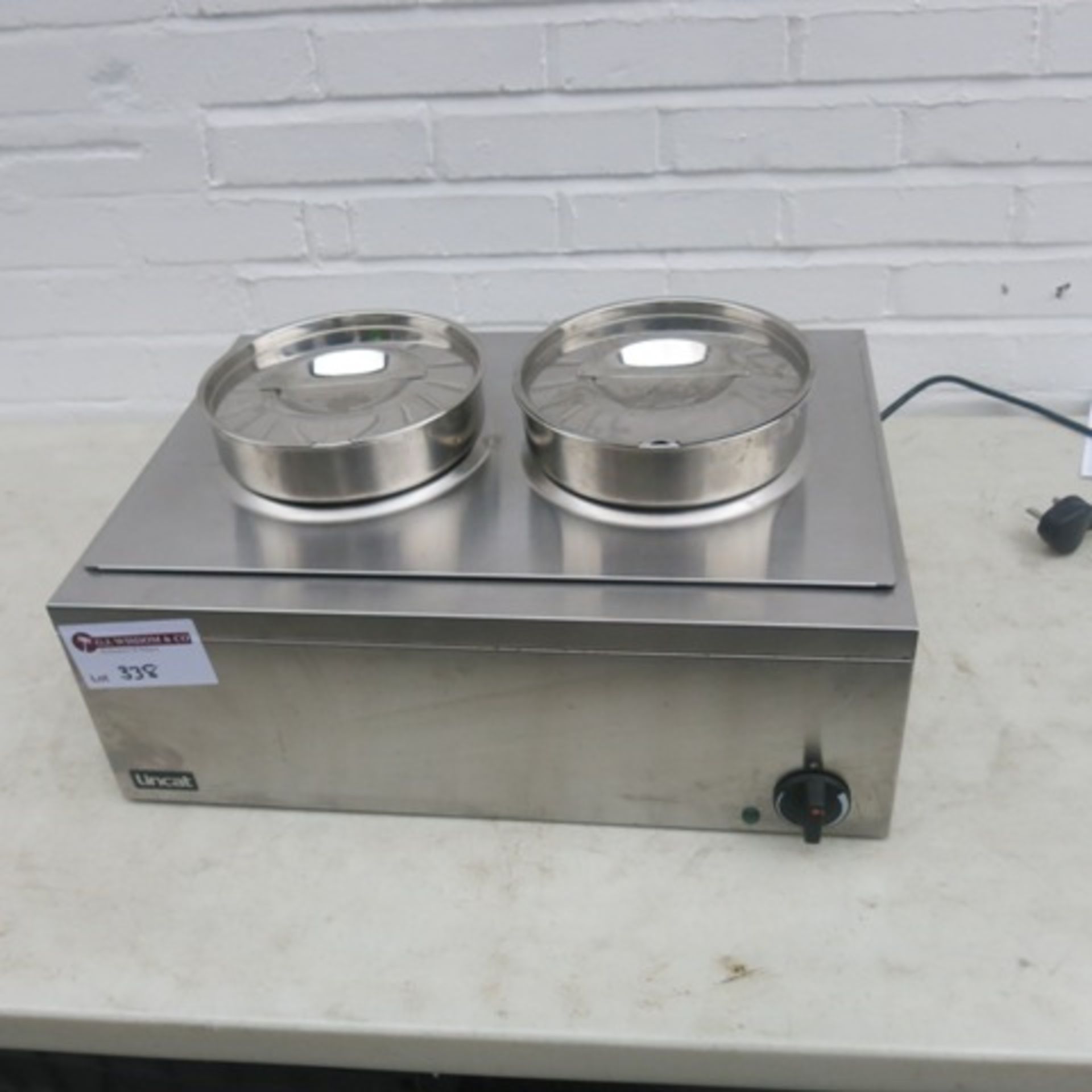 Lincat Counter Top Electric Bain Marie, Model LRB2W. Comes with 2 Round Pots - Image 6 of 6