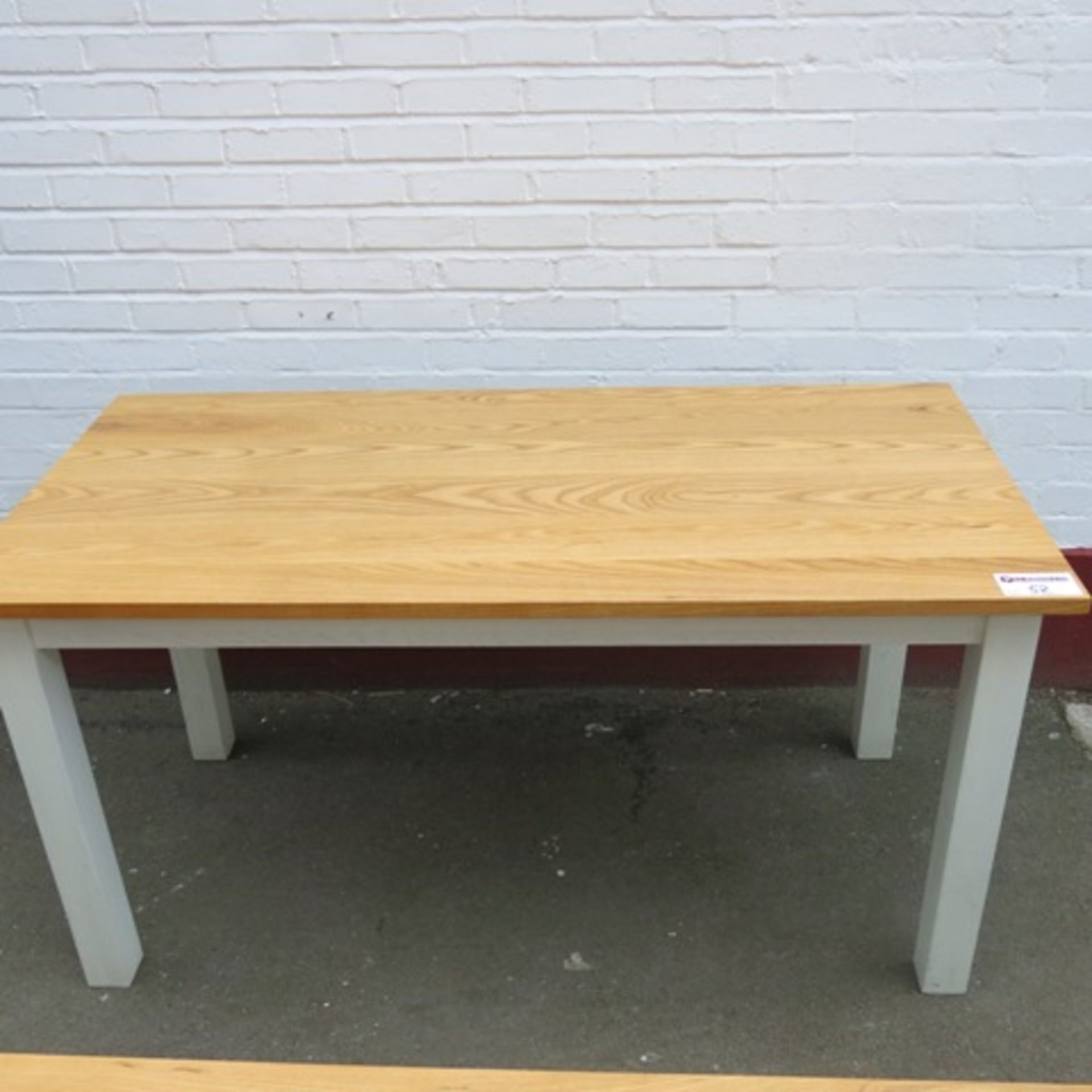 Warings Furniture Wooden Framed Dining Table, Size (H)78cm x (D)75cm x (W)153cm & 2 x Refectory - Image 3 of 6