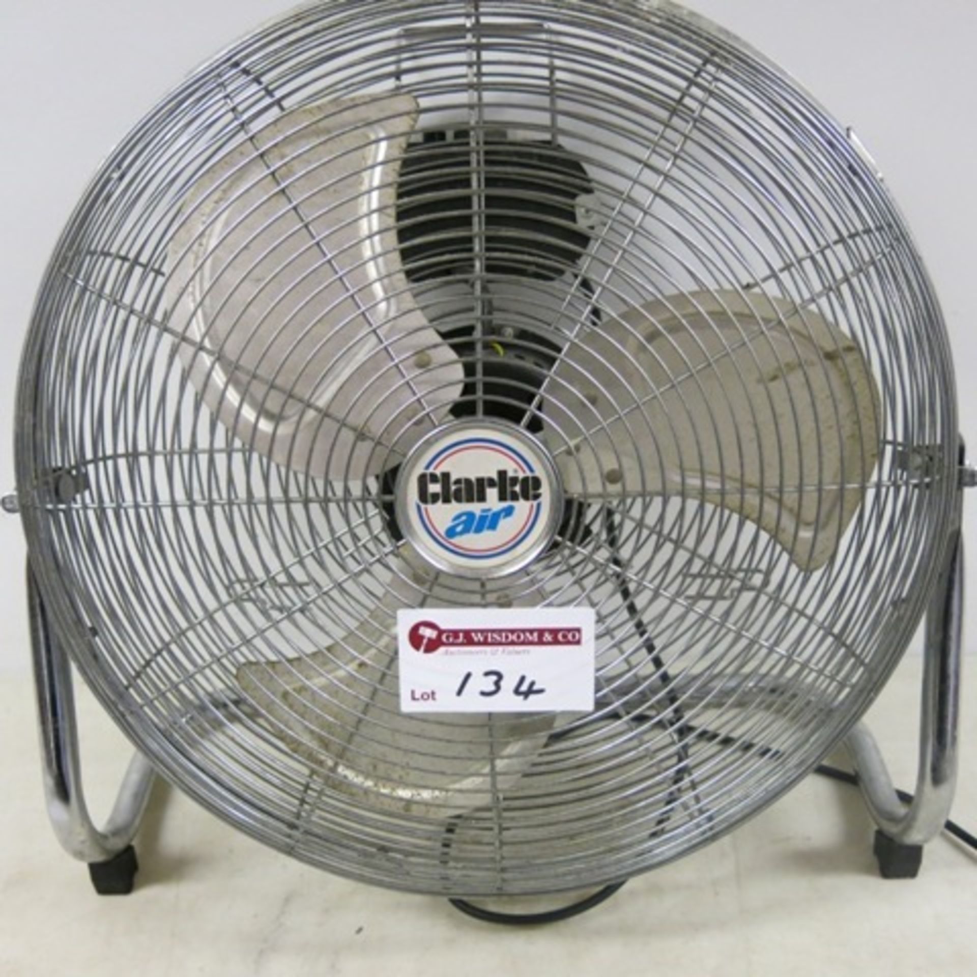 Clarke Air CFF18C Floor Standing High Velocity 18" Chrome Fan