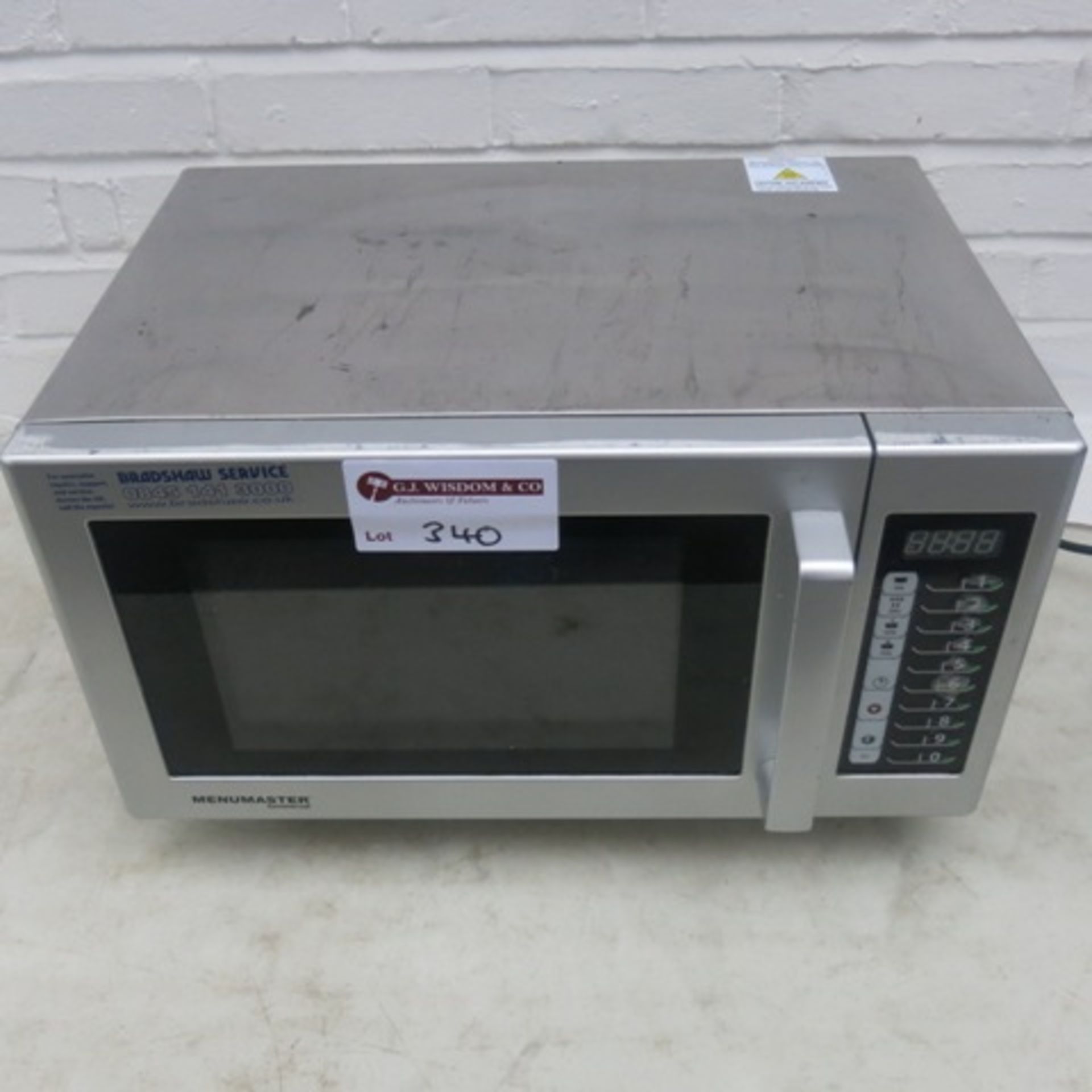 Menumaster Commercial 1550w Microwave, Model RM5510TS