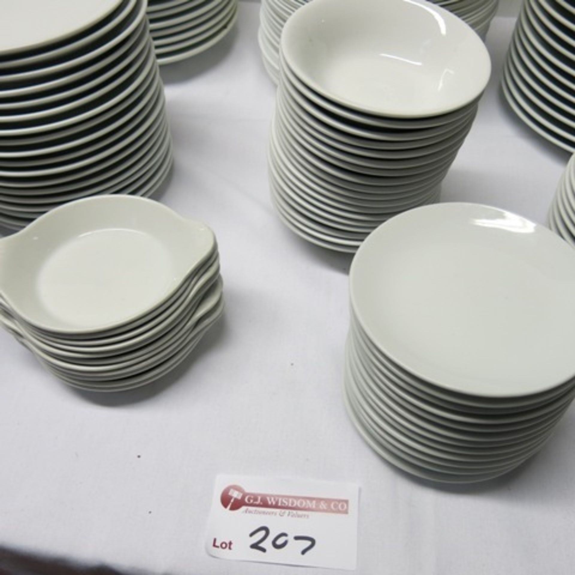 Large Quantity of Assorted Olympia, Athena & Other Dinnerware to Include: 28 x 11" Plates, 22 x - Image 3 of 9