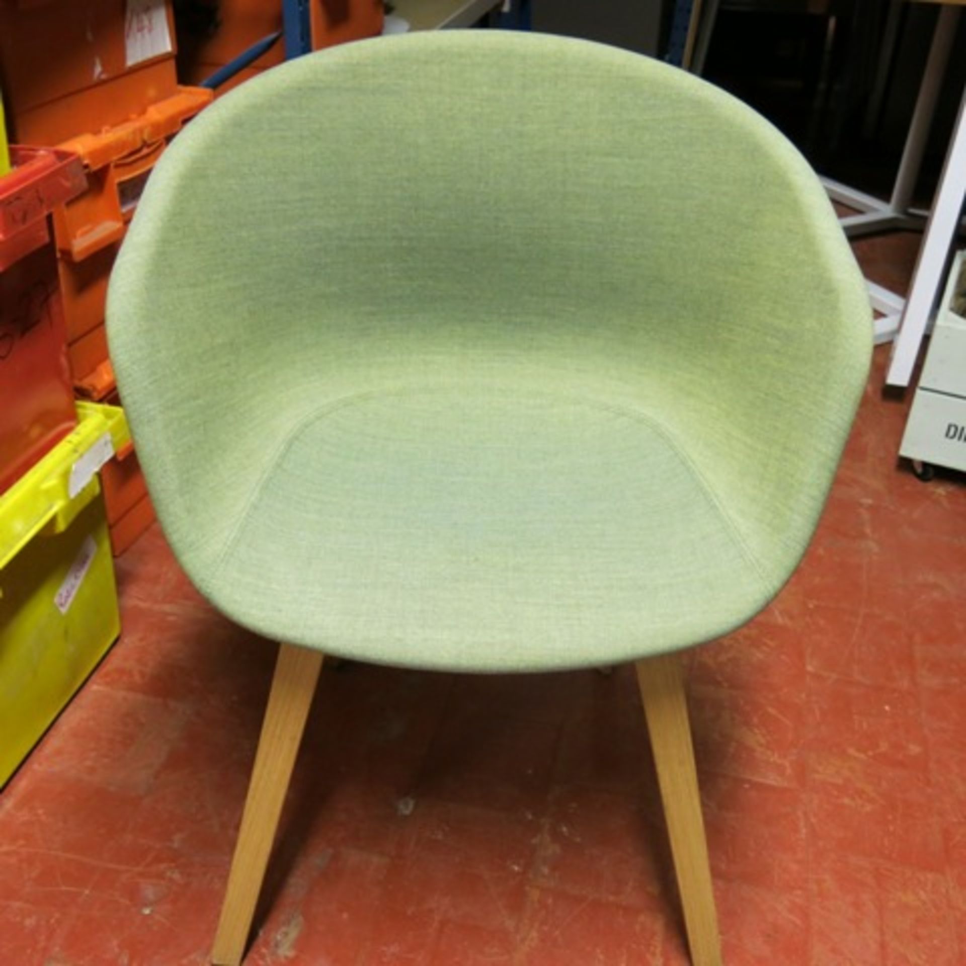 Designer Style Lounge Chair (Believed to be a 'Hay' About A Chair Model AAC22), Bent Wood Oak