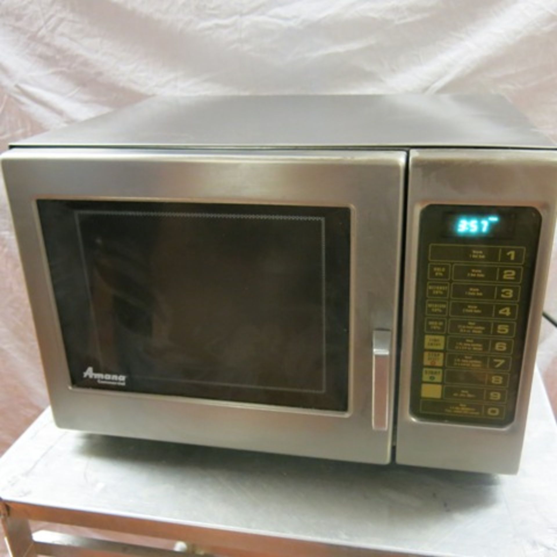 Amana Commercial Stainless Steel 1300W Microwave Oven, Model URFS511. - Image 2 of 6