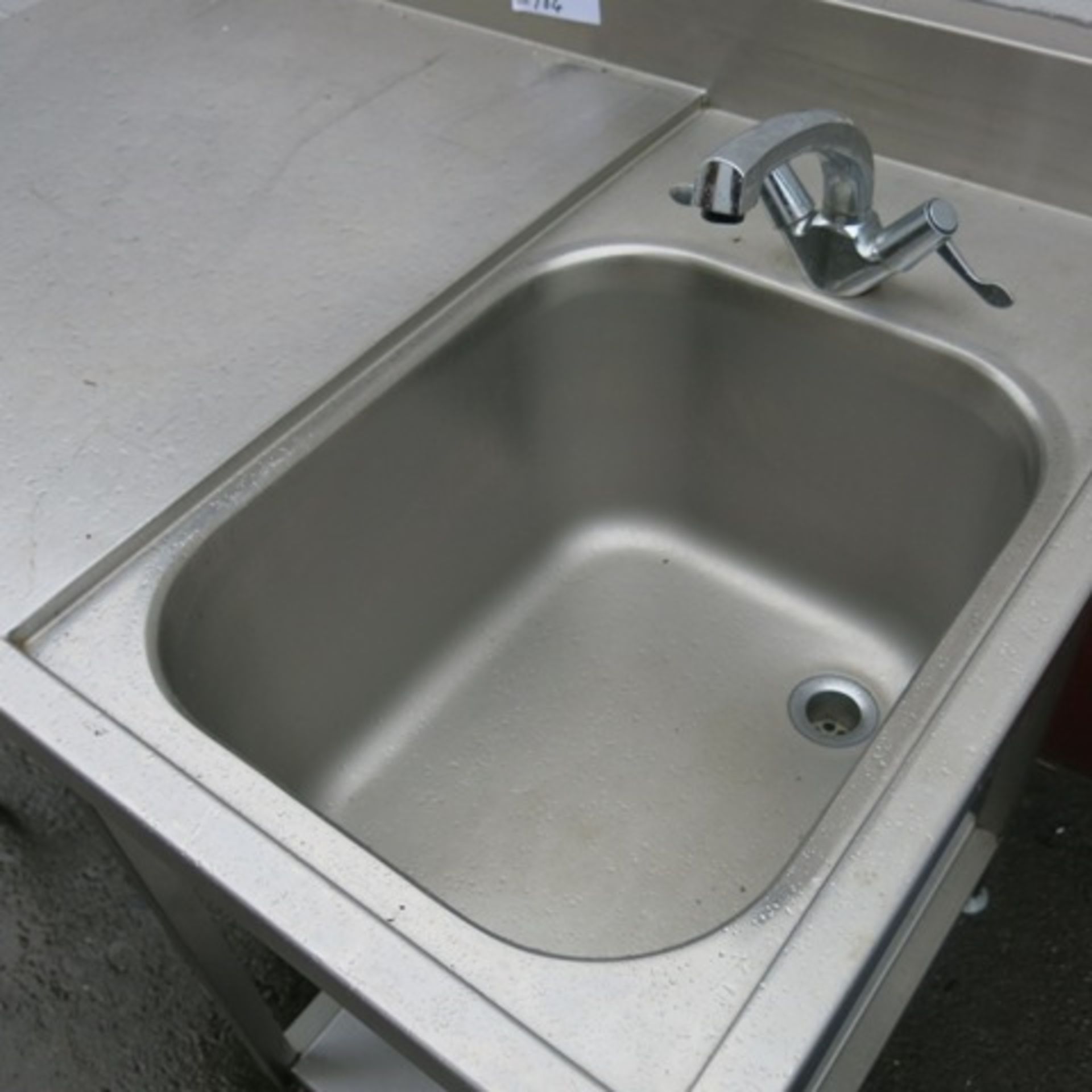 Stainless Steel Deep Sink Unit. Size (H)90cm x (W) 120cm x (D)80cm. - Image 3 of 3