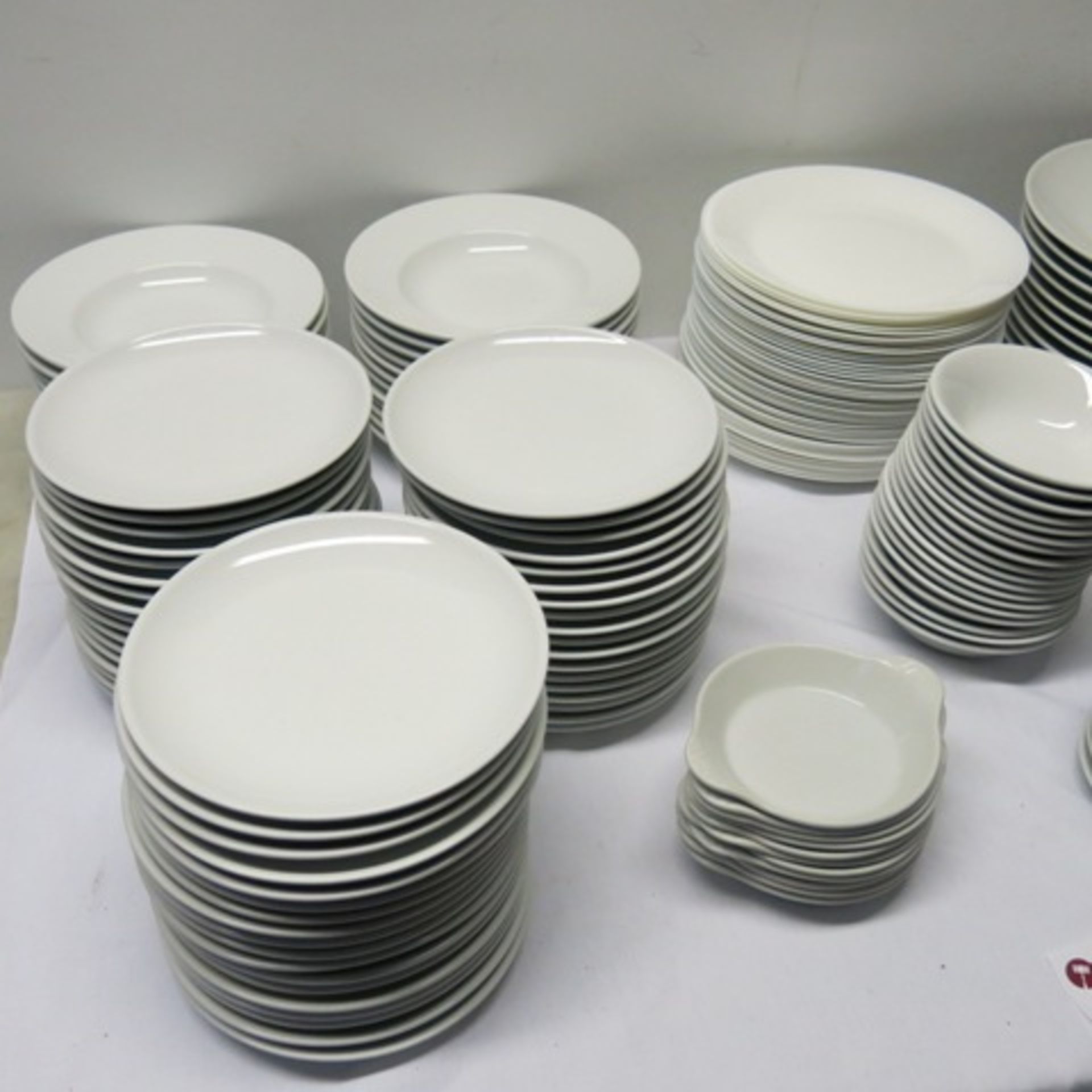 Large Quantity of Assorted Olympia, Athena & Other Dinnerware to Include: 28 x 11" Plates, 22 x - Image 2 of 9