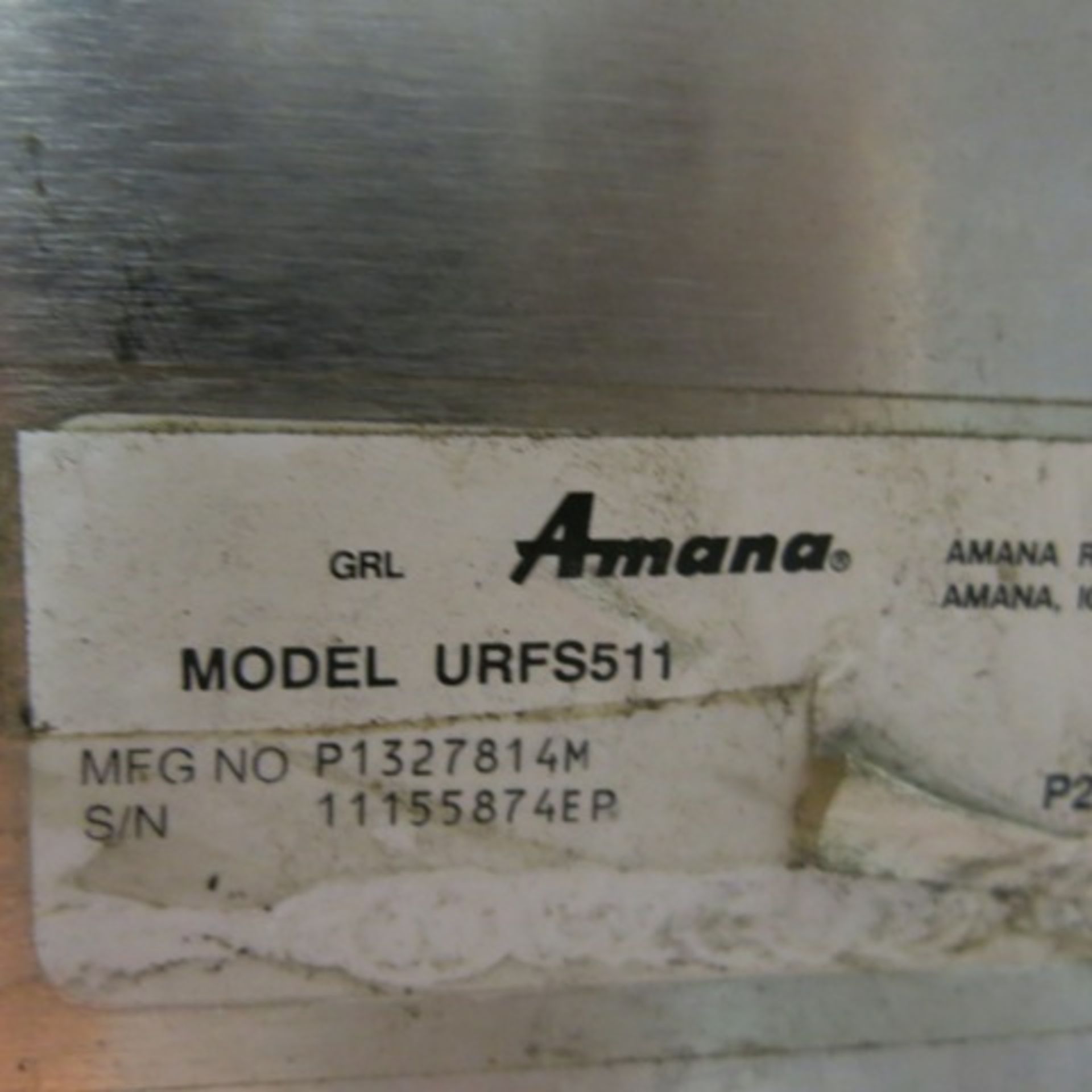 Amana Commercial Stainless Steel 1300W Microwave Oven, Model URFS511. - Bild 6 aus 6