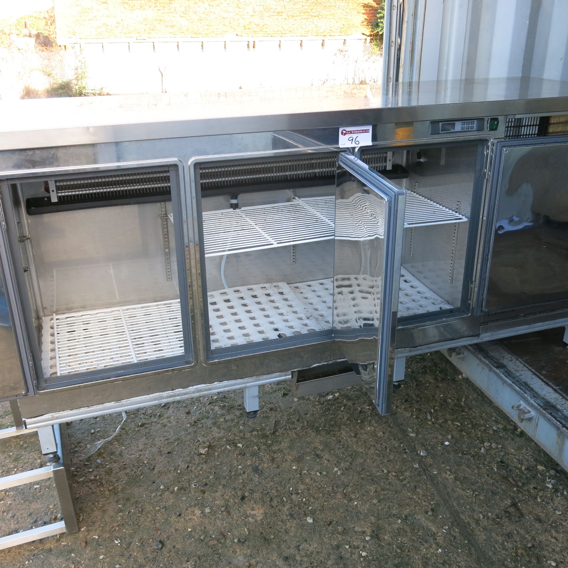 Stiltek 3 Door Polished Stainless Steel Under Bar Chiller Unit, Model B.BASSO 2003SPEISP55. Size ( - Image 5 of 9