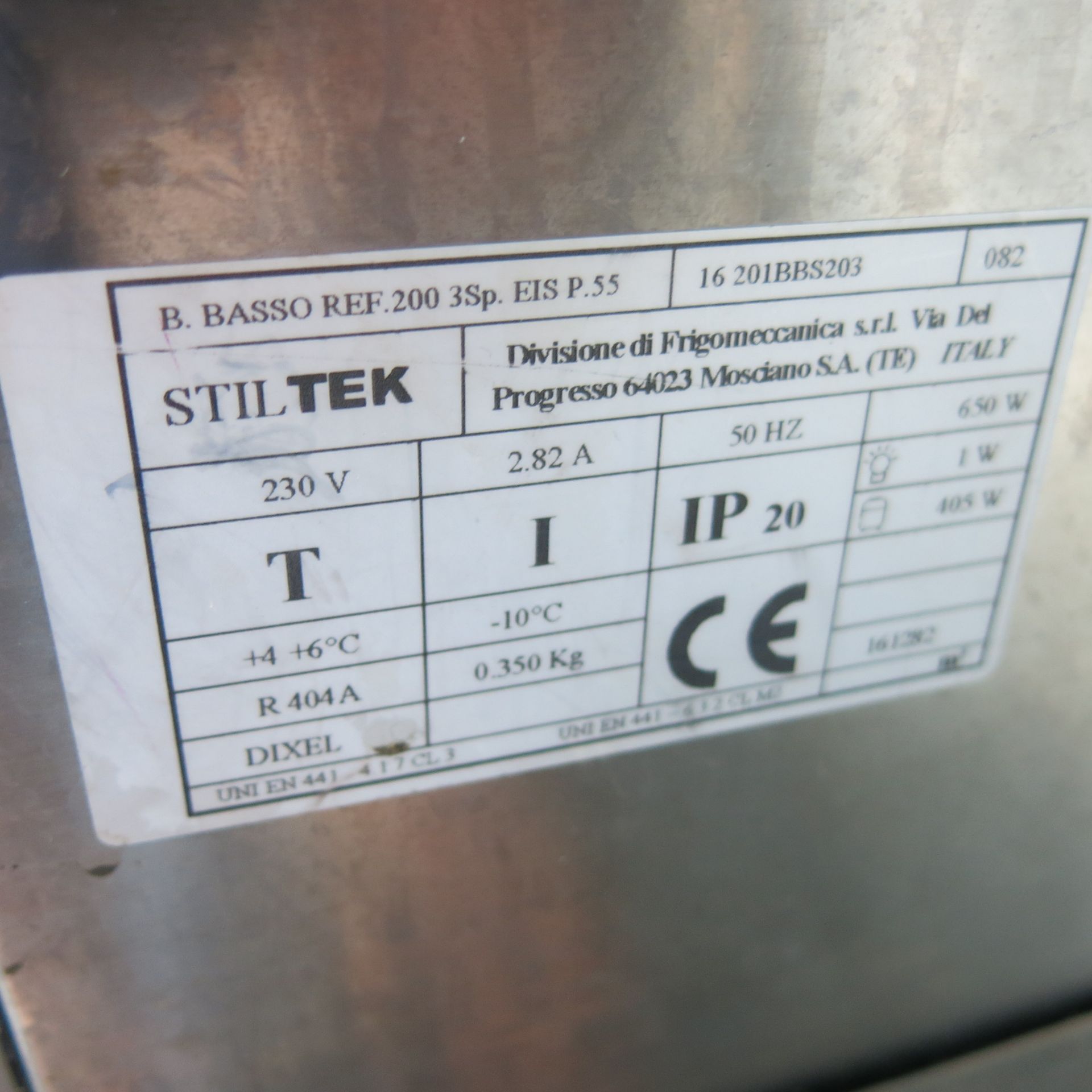 Stiltek 3 Door Polished Stainless Steel Under Bar Chiller Unit, Model B.BASSO 2003SPEISP55. Size ( - Image 8 of 9