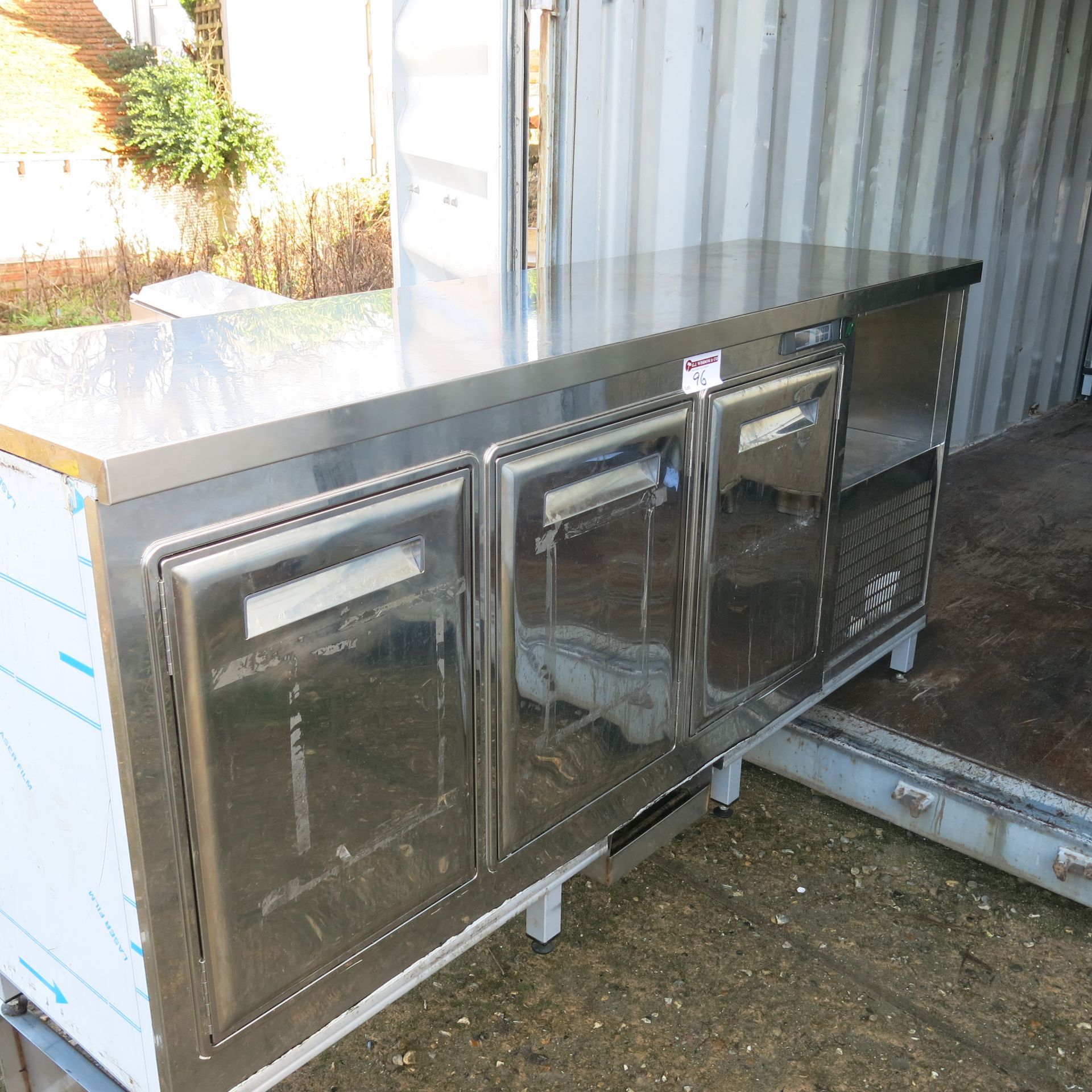 Stiltek 3 Door Polished Stainless Steel Under Bar Chiller Unit, Model B.BASSO 2003SPEISP55. Size ( - Image 9 of 9