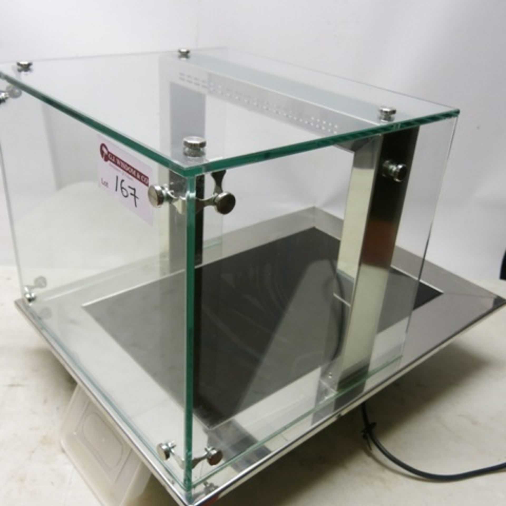 Cafecounters Heated Cerran Drop-In Hotplate in Glass Display Surround with Digital Display, Model