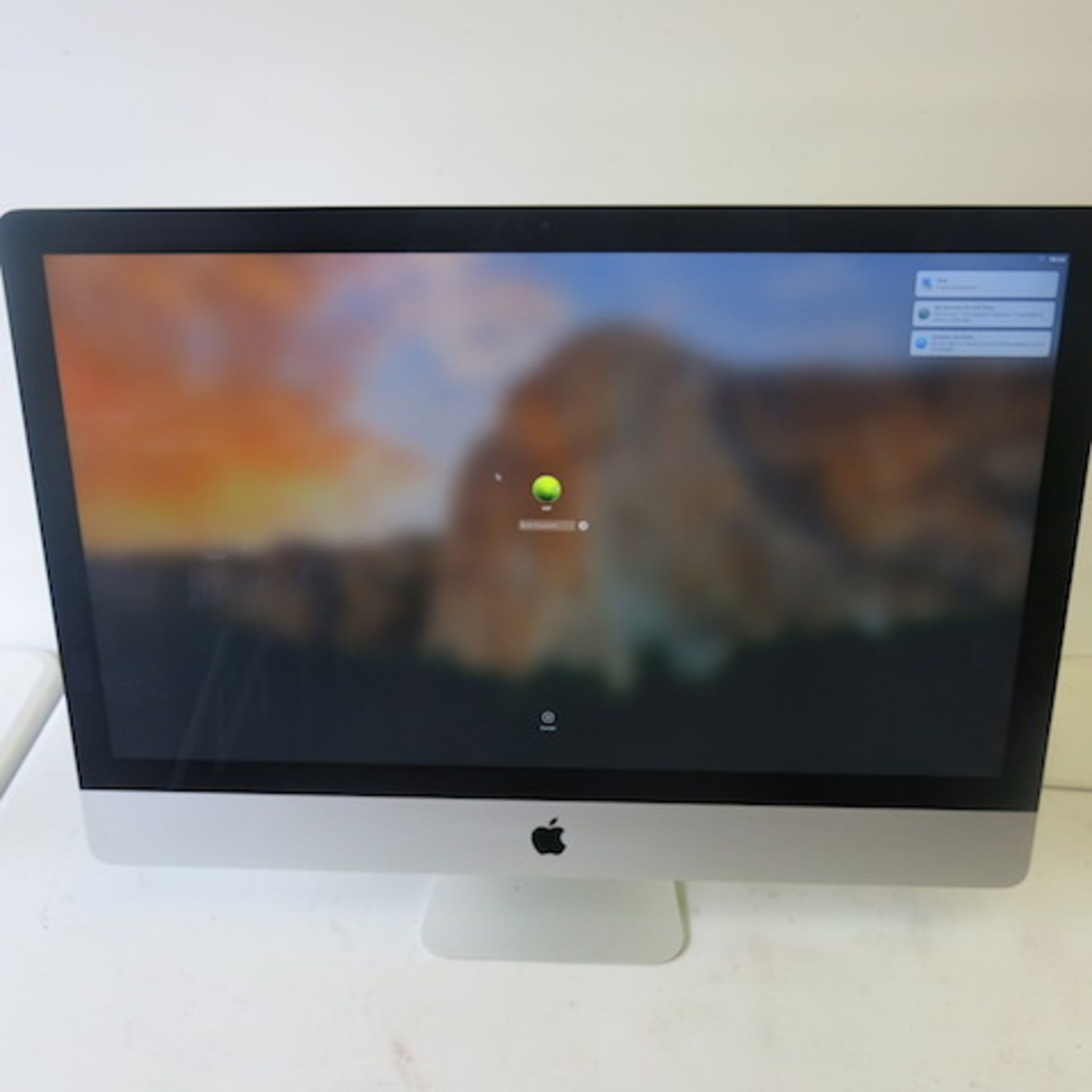 Apple 27" iMac, 2560x1440 Display, Model A419. Mac OS Sierra. Intel Core i5 @ 3.2Ghz, 16GB RAM. - Image 2 of 8