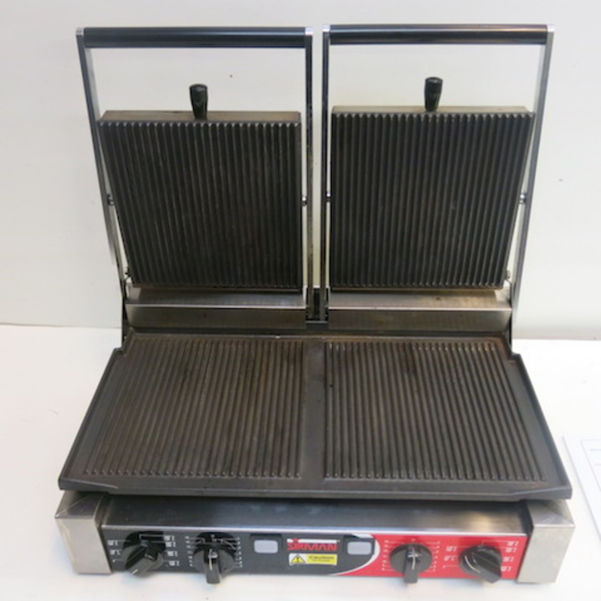 Sirman Stainless Steel Commercial Twin Panini Maker, Model PDRR/RR. Comes with Instruction Manual - Image 5 of 5