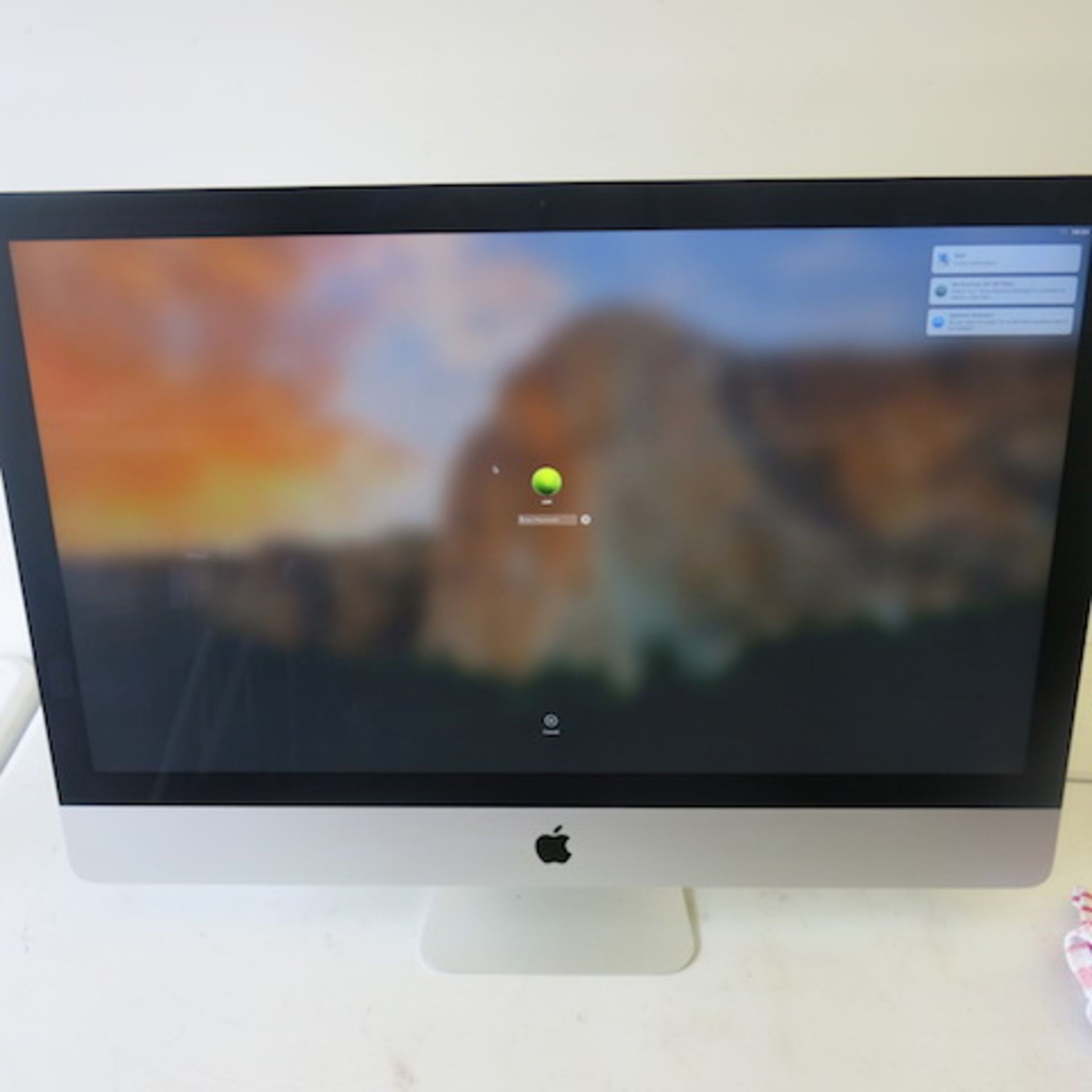 Apple 27" iMac, 2560x1440 Display, Model A419. Mac OS Sierra. Intel Core i5 @ 3.2Ghz, 16GB RAM.