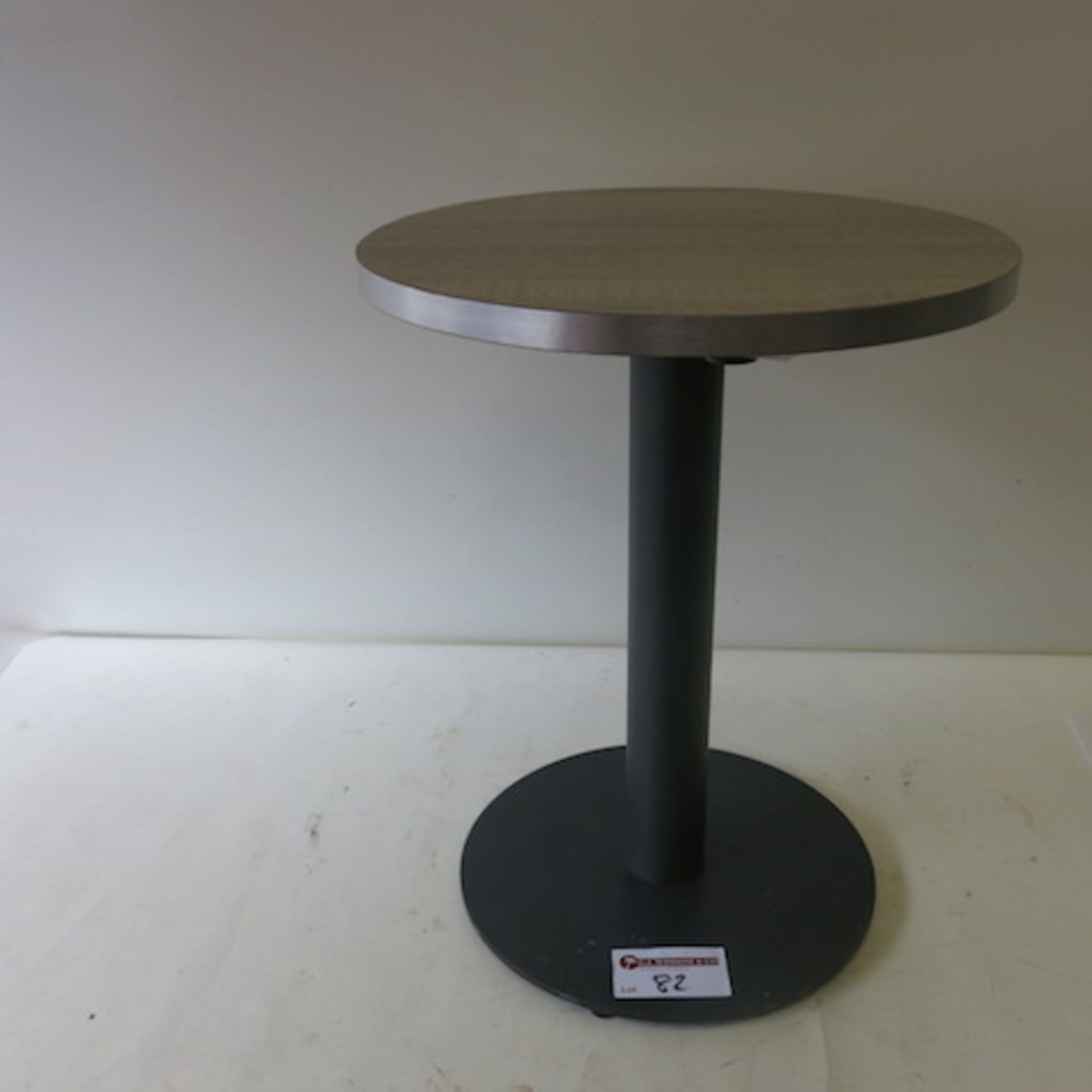 50cm Diameter x 63cm High, CafŽ Table on Heavy Duty Single Ped Stand.