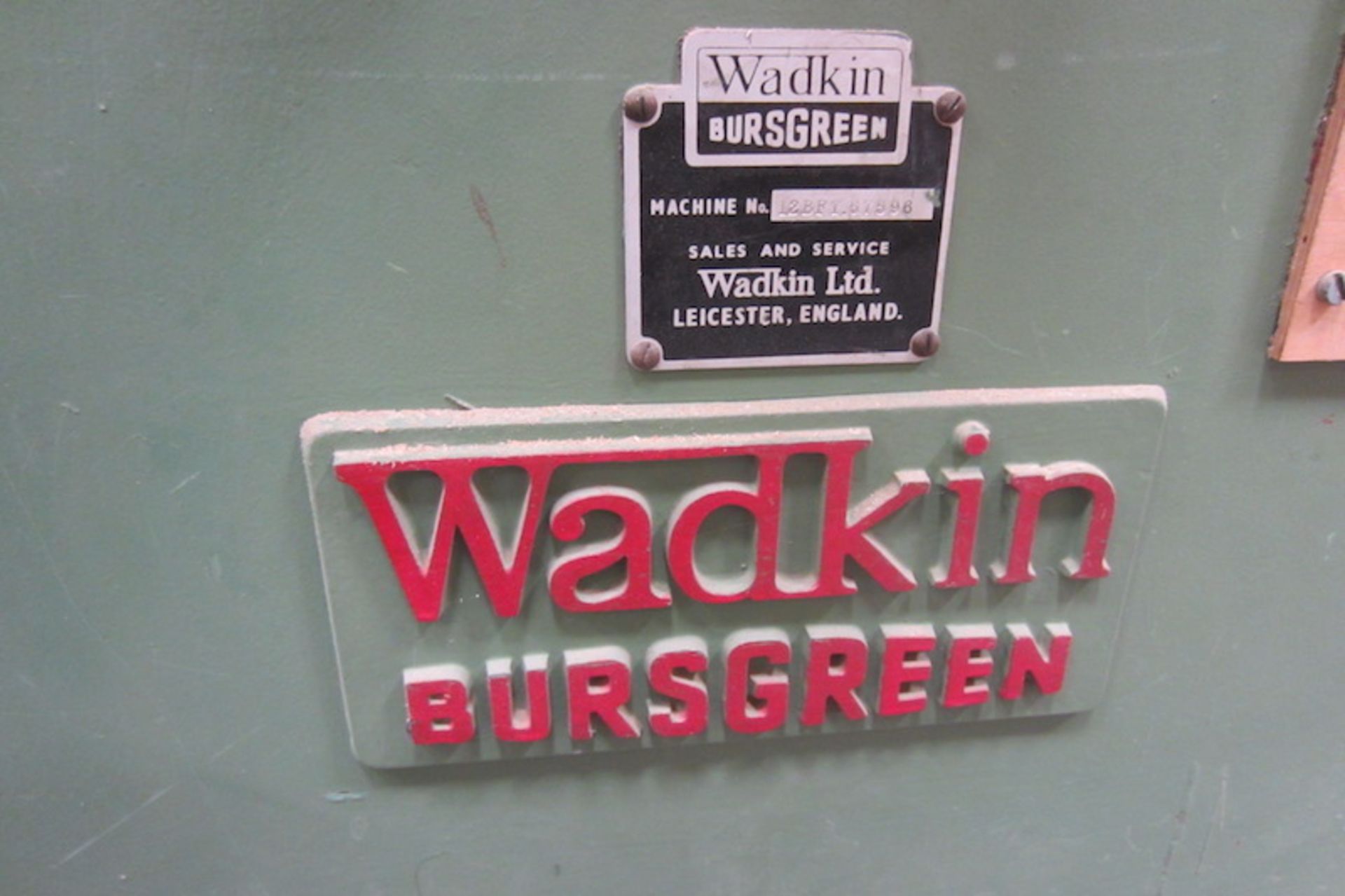 Wadkin Bursgreen 12" (30cm) Planer. - Image 4 of 5