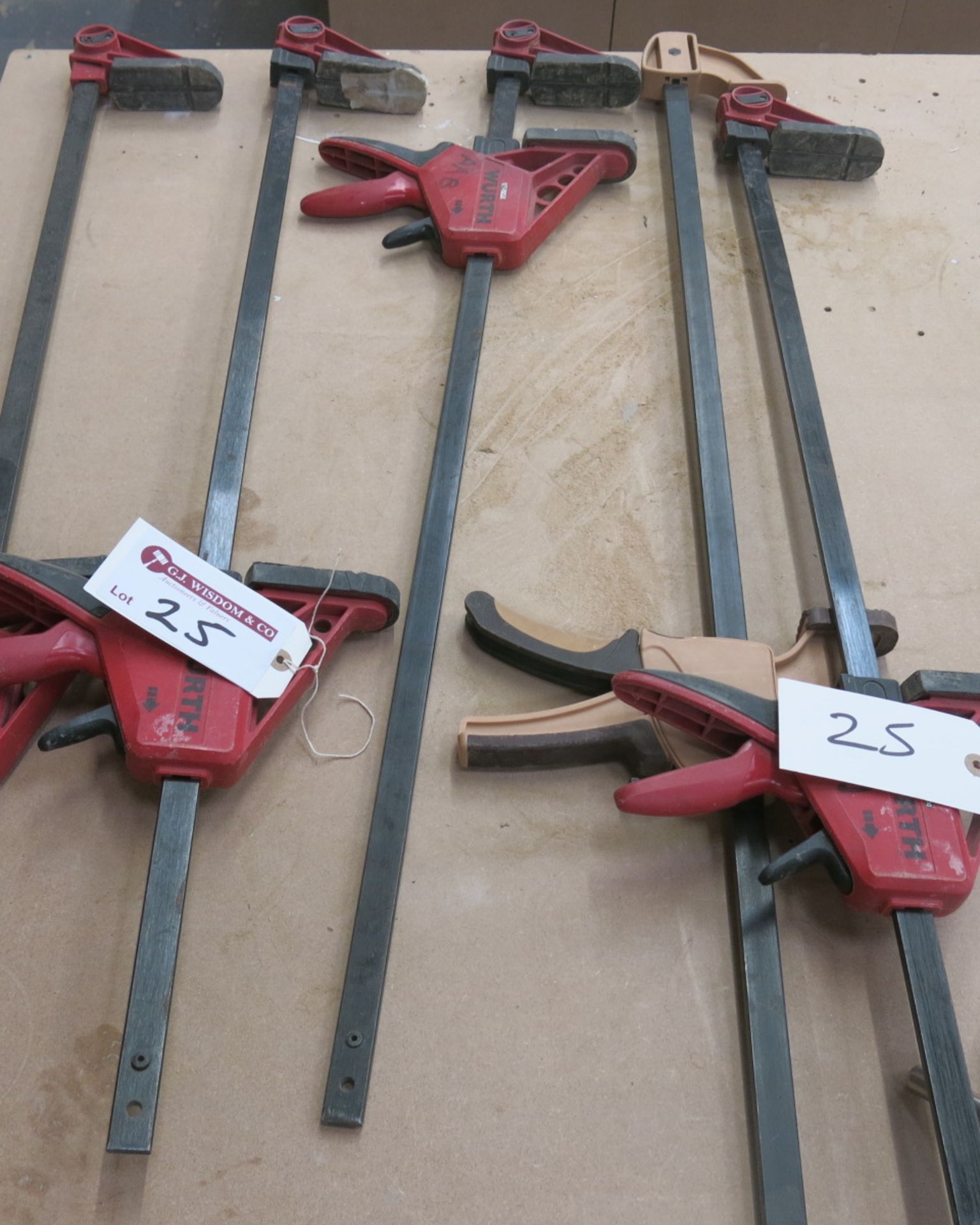 5 x Wurth Large Clamps and 2 Others. - Image 2 of 2