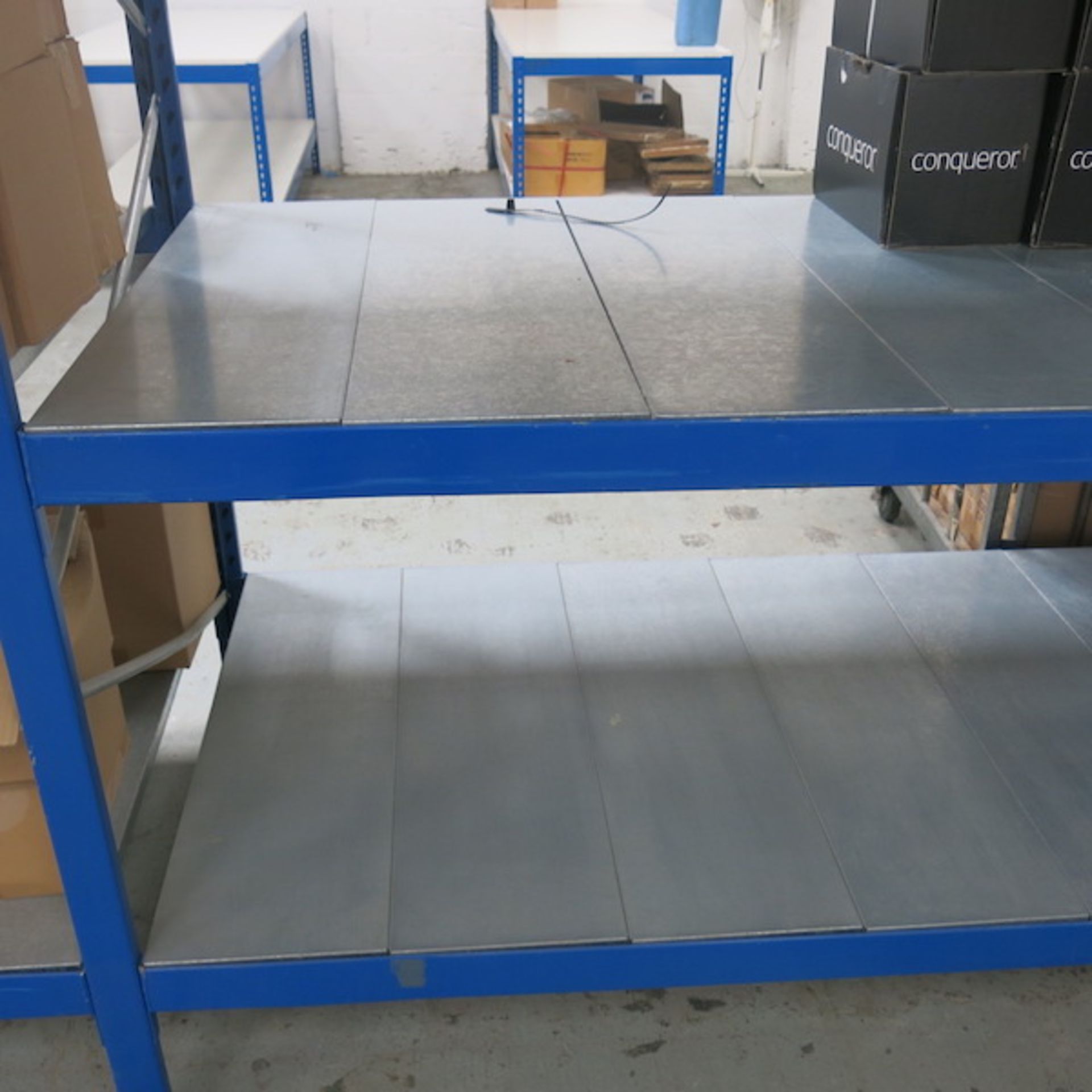 11 Bays of Racking with Metal Shelves to Include: 14 x 2.4m Uprights, 66 x 1.8m Beams & 192 x 1m - Image 3 of 5