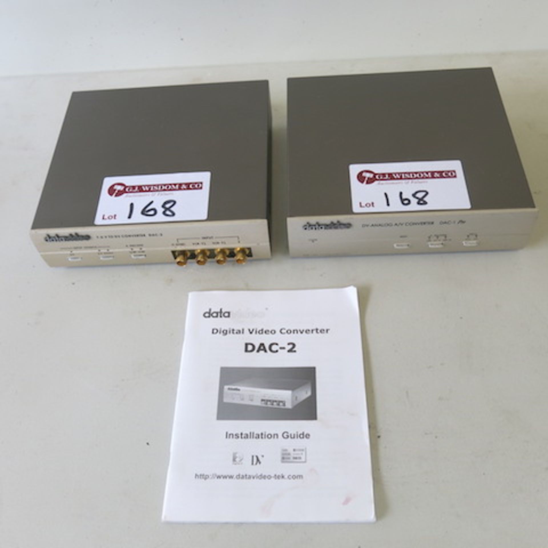 Datavideo Y.U.V TO DV Converter DAC-2 & Datavideo DV-Analog A/V Converter DAC-1, with Instruction