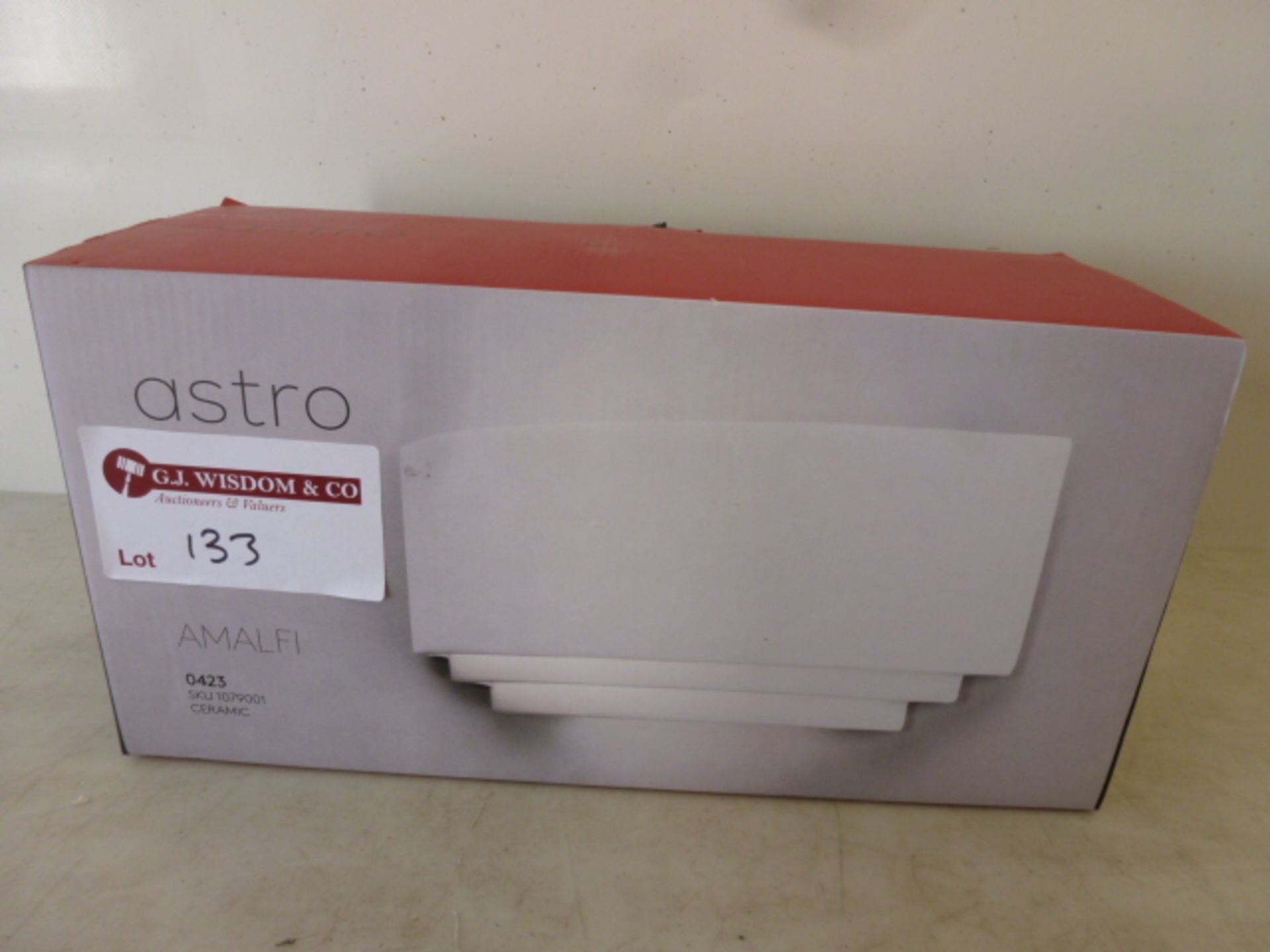 Astro Ceramic Wall Light Model AMALFI, in Box.