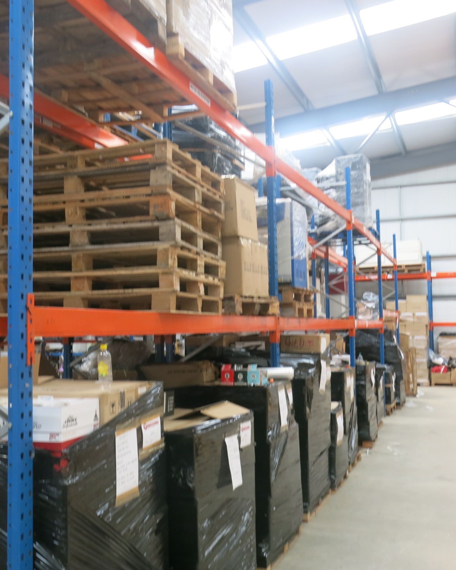 Quantity of Boltless Industrial Orange & Blue Pallet Racking. - Image 4 of 5