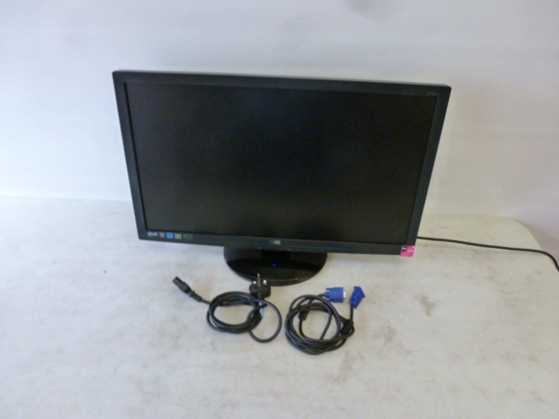 AOC 27" LCD Monitor, Model E2795VH. Comes with Power Supply & VGA Cable - Image 4 of 4