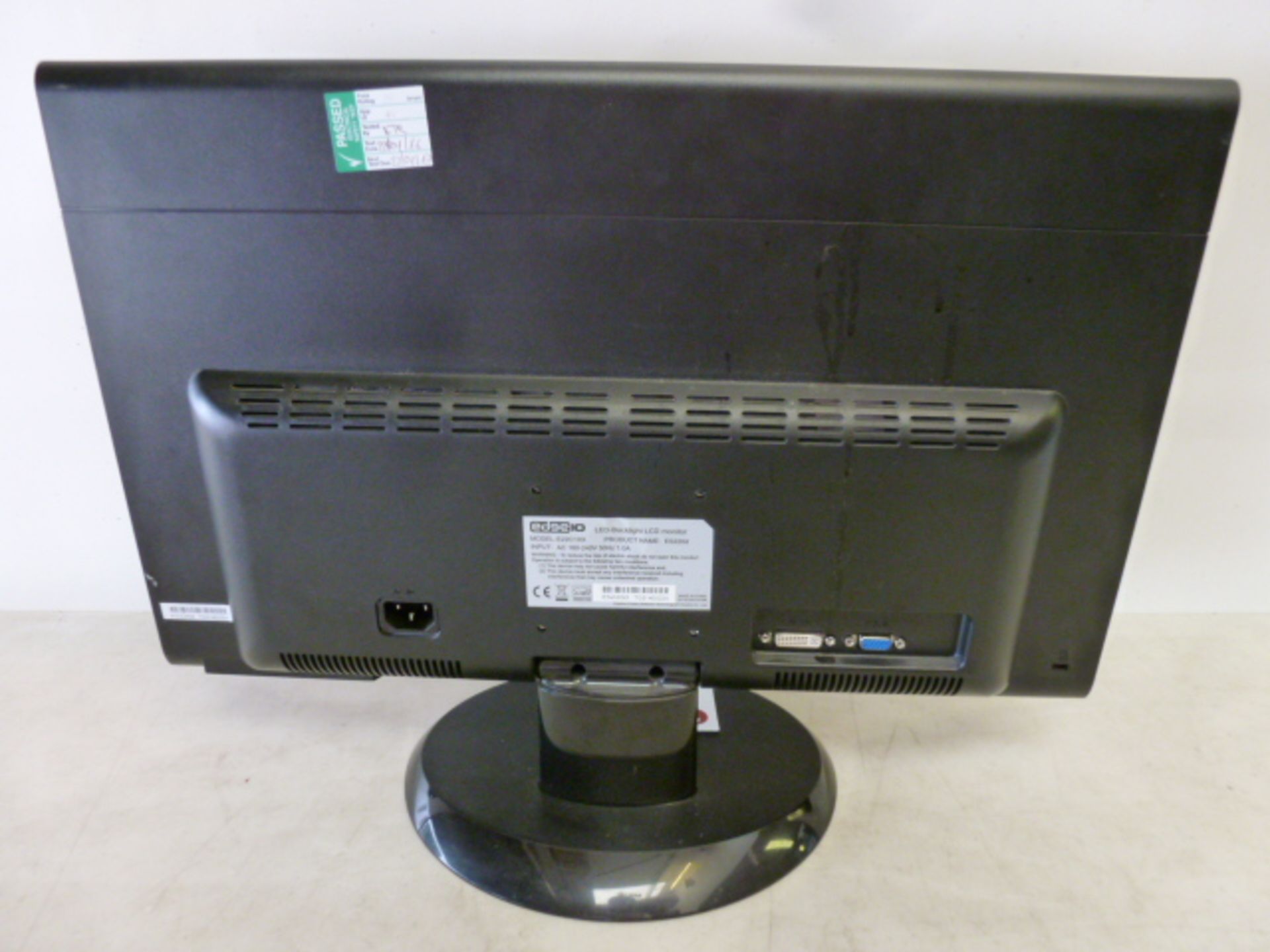 Edge 10 22" LED Backlit LCD Monitor Model E22C1XX. Comes with Power Supply & VGA - Image 3 of 4