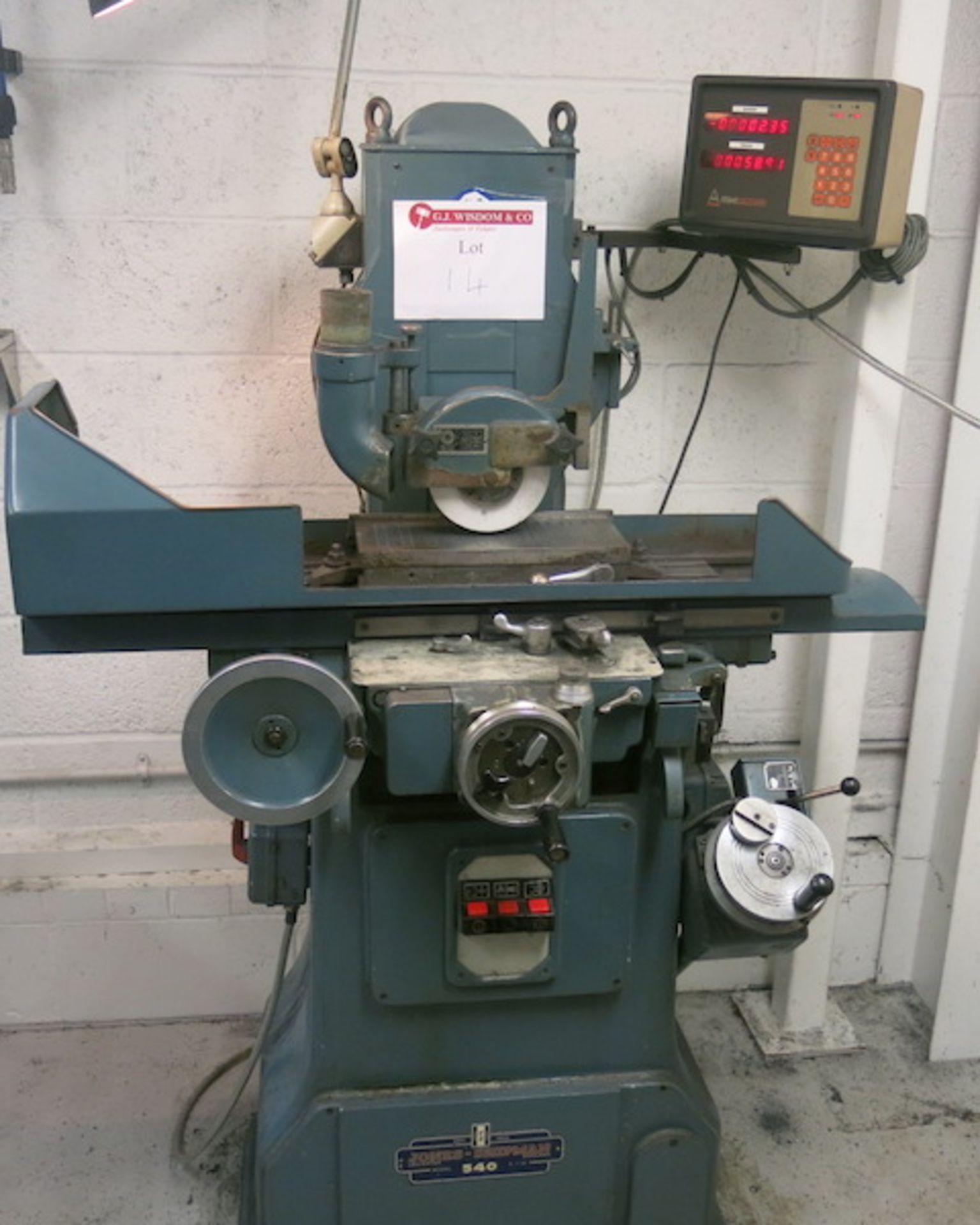 Jones & Shipman 540, 6" x 18" Surface Grinder with Mag Chuck, Digital Display/Controls and