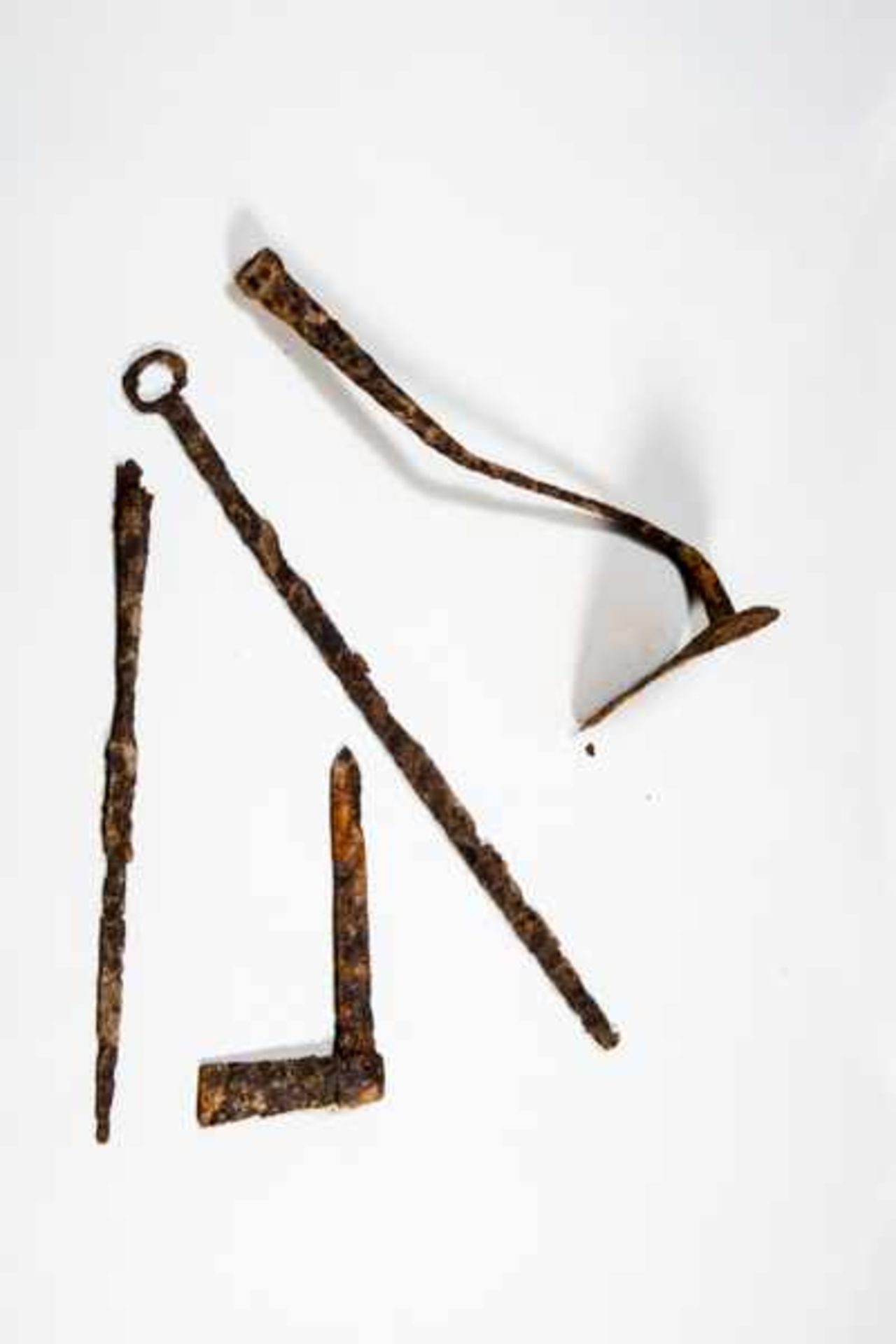 RARE COLLECTION OF IRON TOOLS Iron. China, ca. Han dynasty, 206 BCE - 220 CE,to Northern Wei dynasty