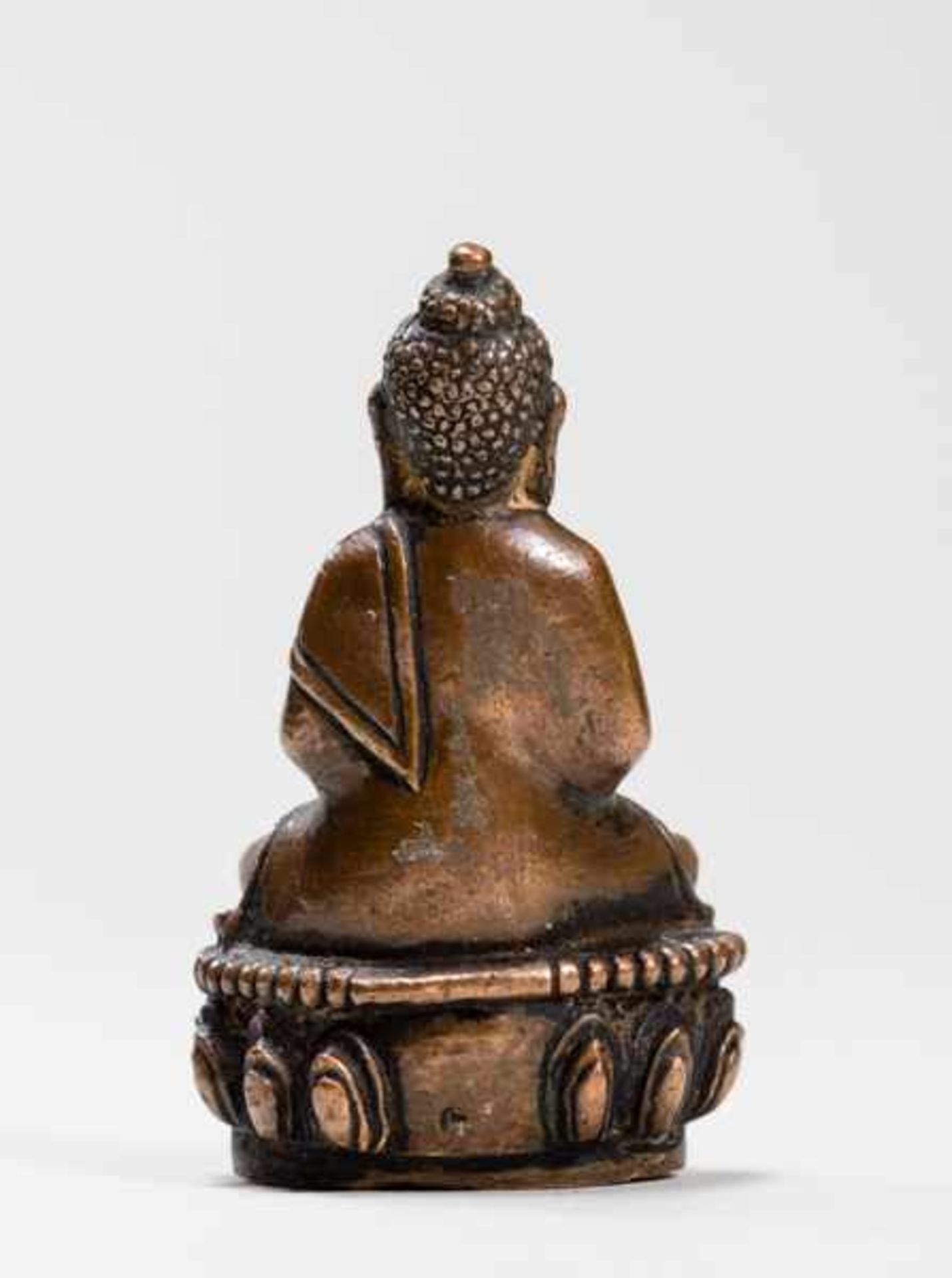 BUDDHA SHAKYAMUNI Bronze. Tibet, 19th cent.釋迦牟尼佛The historical Buddha, Gautama from the Shakyamuni - Bild 4 aus 7