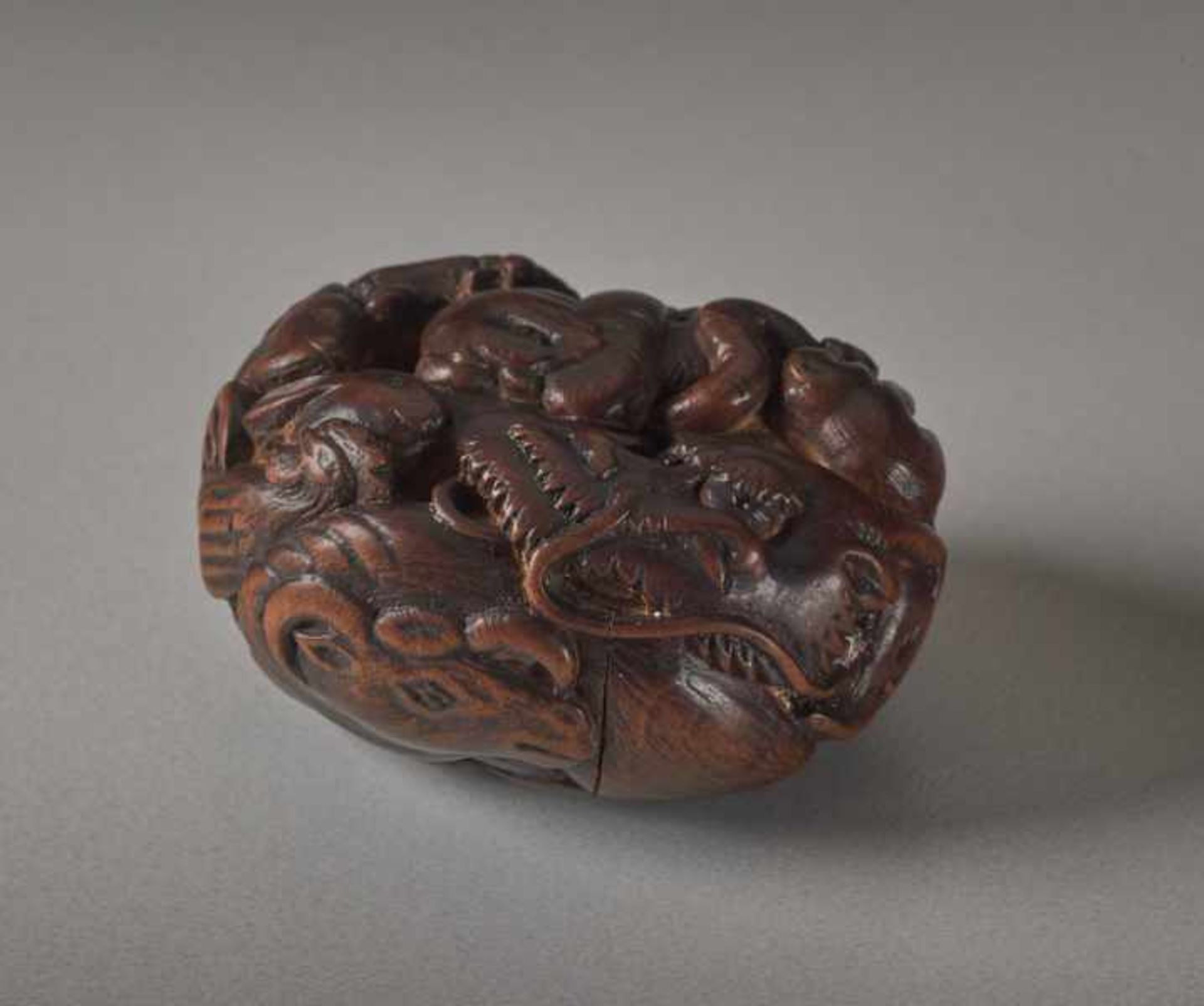 A WOOD NETSUKE BY MASAHIRO OF THE TWELVE ZODIAC ANIMALS Wood netsuke. Japan, 19th centuryA - Image 2 of 5