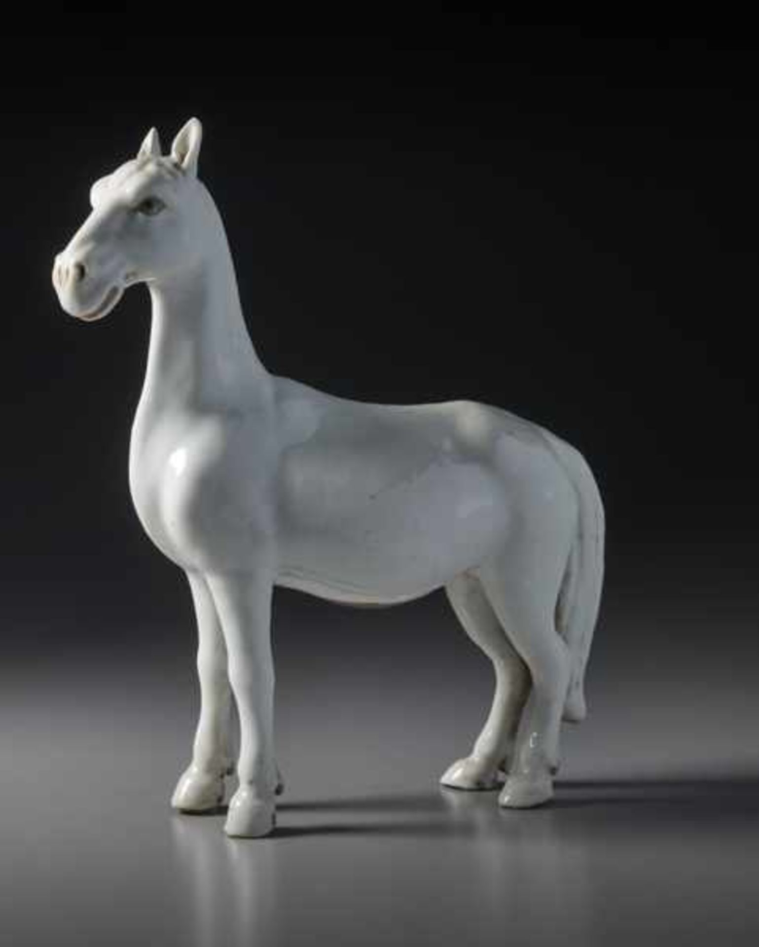 A DELICATE HIRADO PORCELAIN HORSE OKIMONO Hirado porcelain ware. Japan, Edo period, 18th centuryA - Image 6 of 7