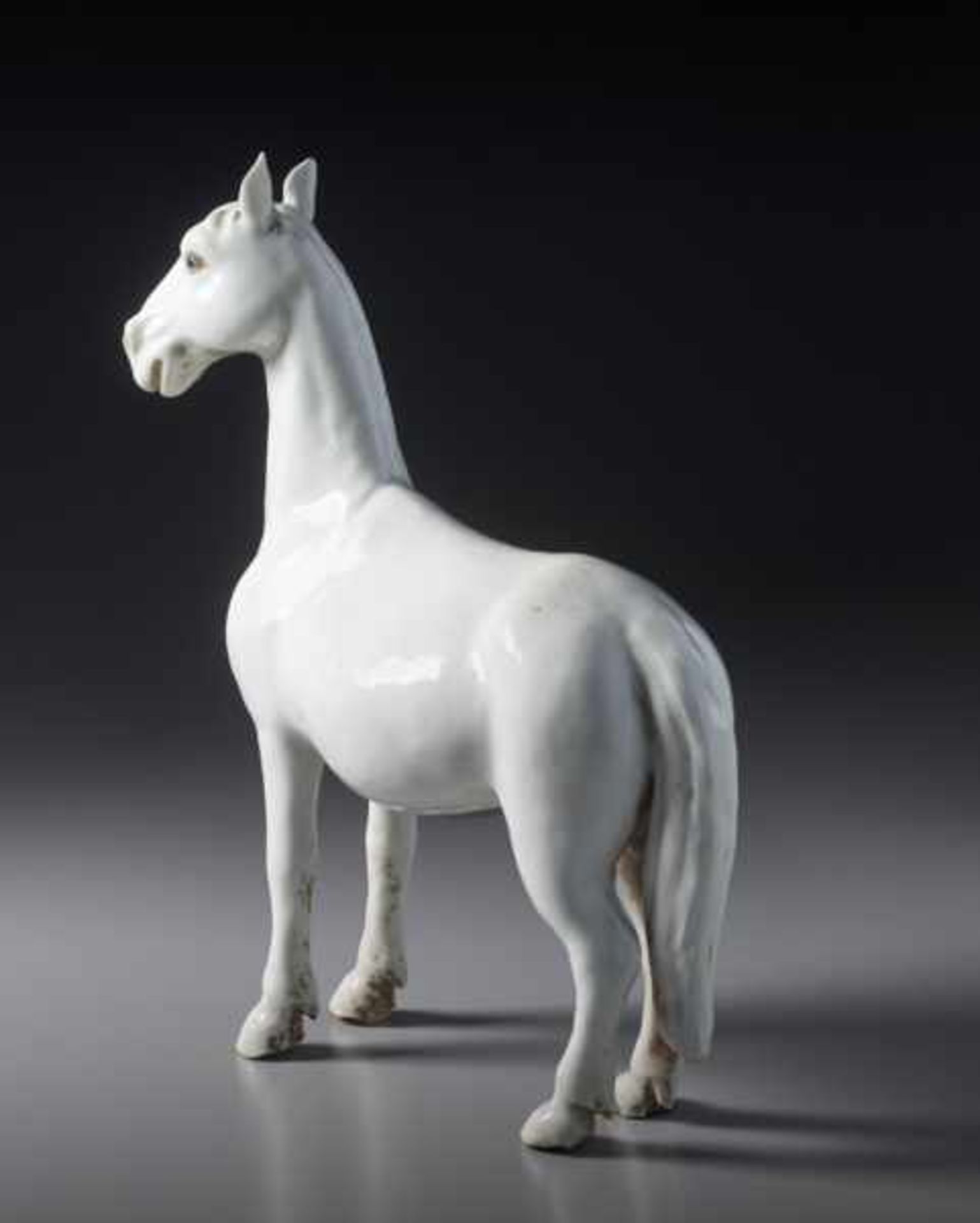 A DELICATE HIRADO PORCELAIN HORSE OKIMONO Hirado porcelain ware. Japan, Edo period, 18th centuryA - Image 5 of 7