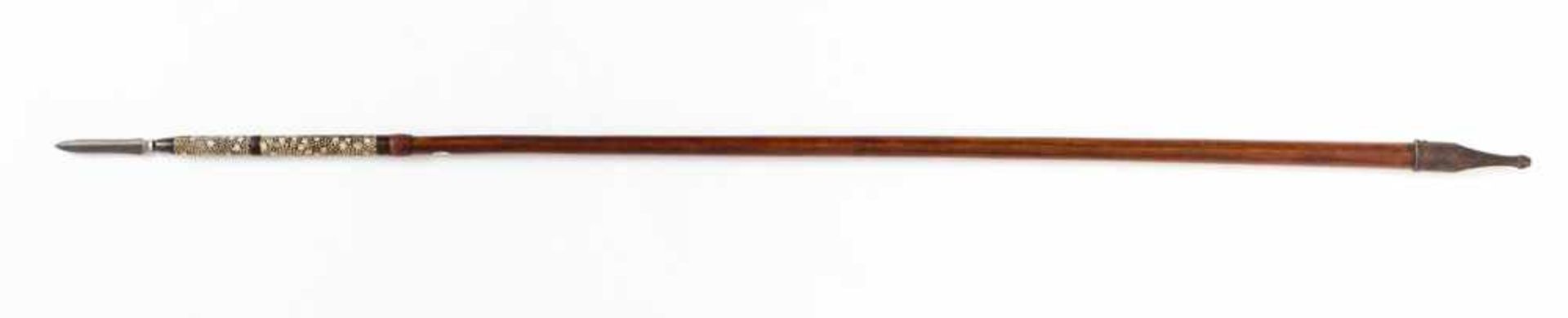 A YARI SPEAR Wood, steel, bronze, bone, copper. Japan, Edo periodComprising of a blade of typical - Image 2 of 6