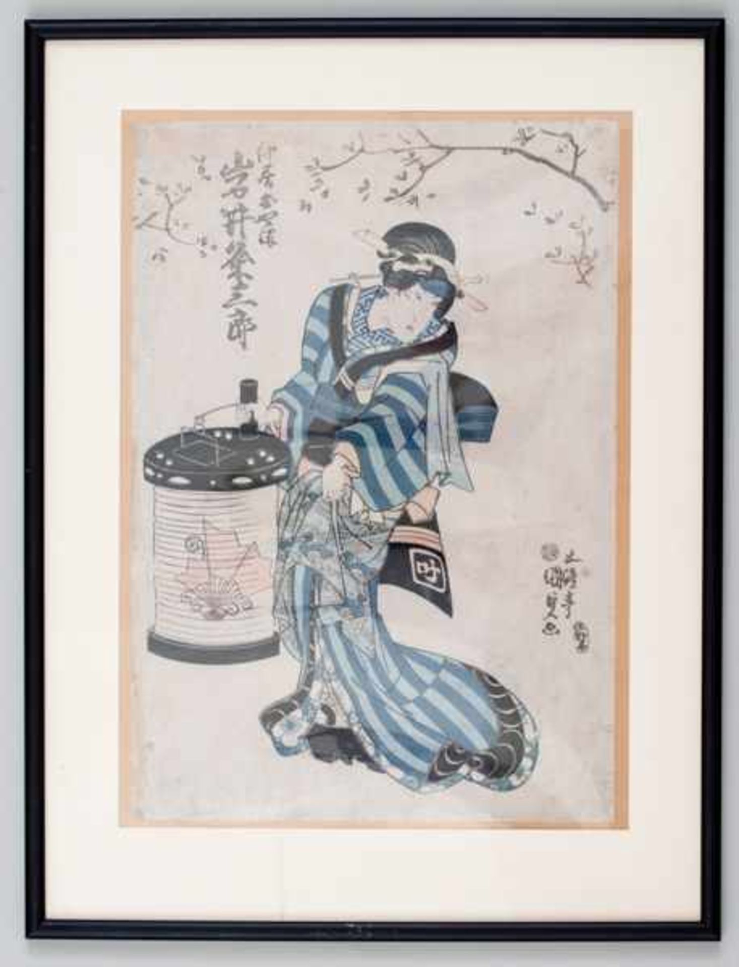 UTAGAWA KUNISADA I = TOYOKUNI III (1786 - 1865) Original woodblock print. Japan, The kabuki actor