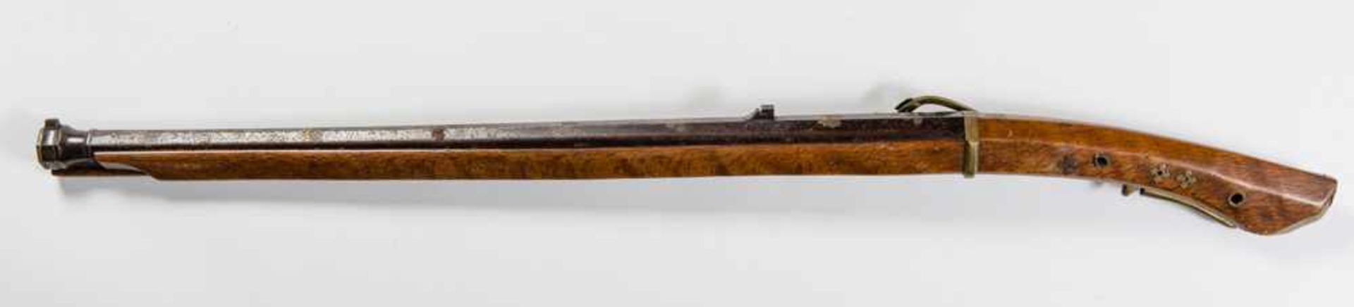 A JAPANESE TANEGASHIMA MATCHLOCK RIFLE Wood, steel, brass. Japan, Edo period, likely 17th