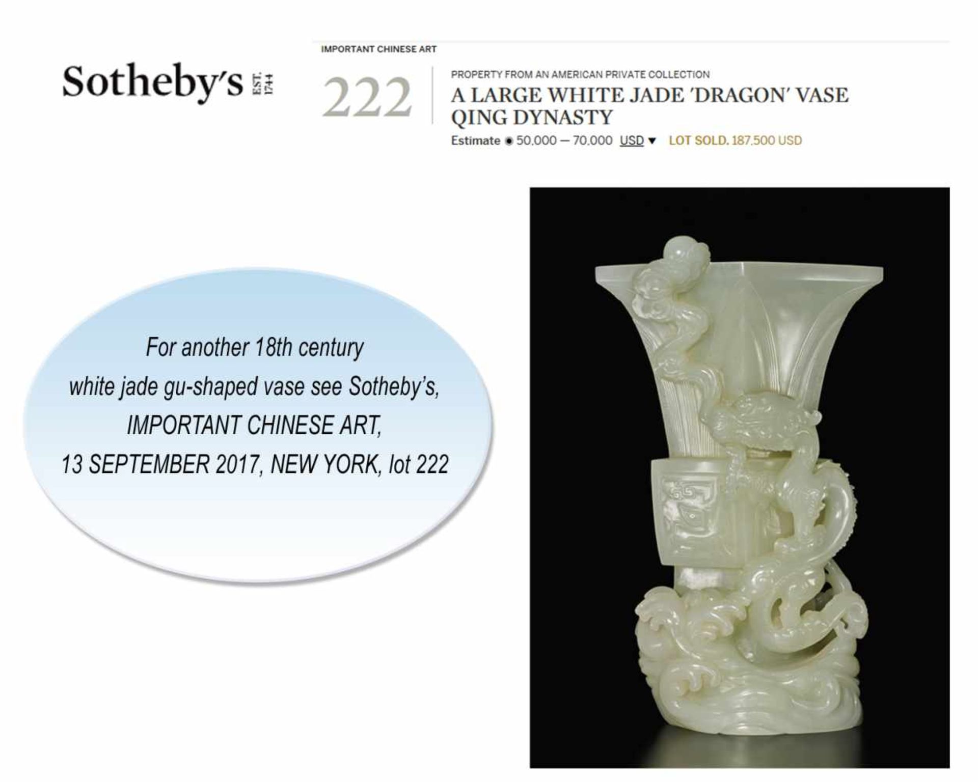 AN IMPORTANT MUTTON FAT WHITE JADE ‘LION’ FANGGU VASE, QIANLONG PERIOD White mutton fat jade, - Image 9 of 19