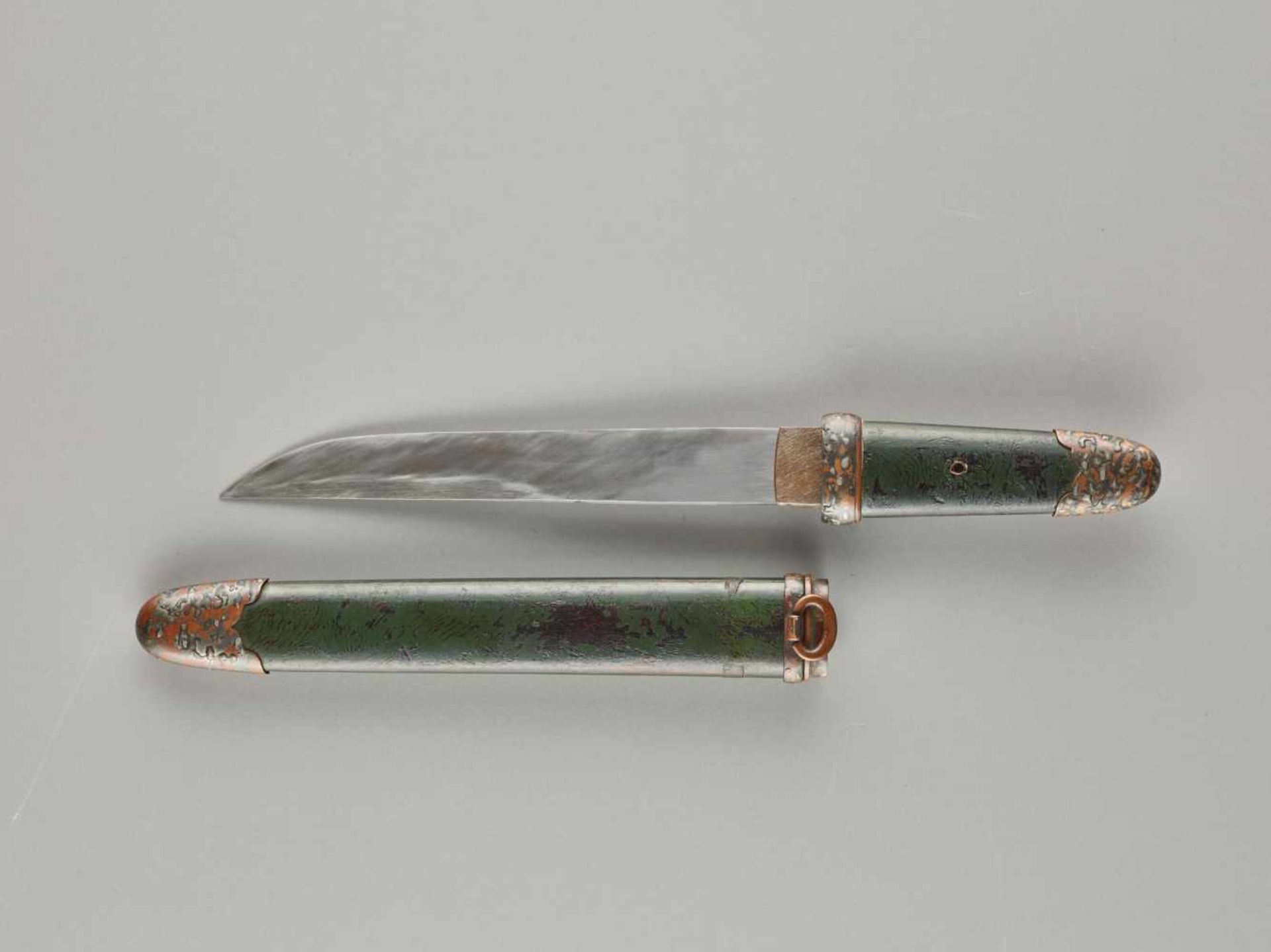 AN AIKUCHI DAGGER Japan, Edo period (1603 - 1868) (blade and koshirae)BladeStraight shape with