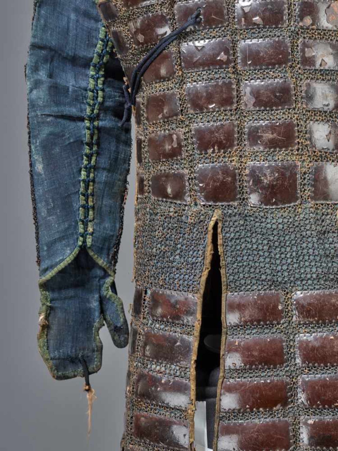 A RARE AND COMPLETE JAPANESE TATAMI-DO GUSOKU ARMOR Iron, fabric, wood, leather and lacquerJapan, - Image 7 of 11