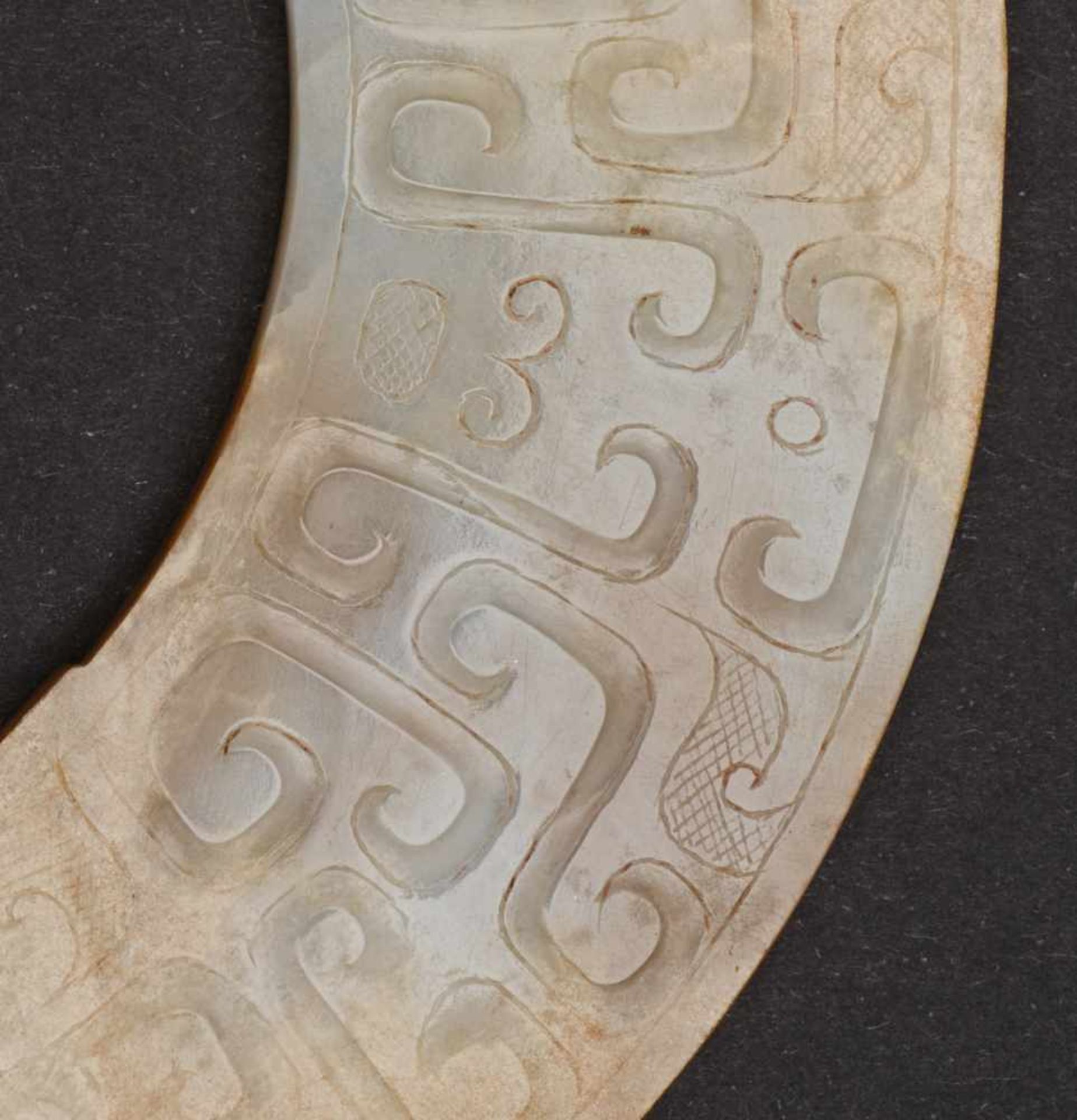 THREE HUANG WITH DRAGONS This jade is published in Filippo Salviati 4000 YEARS OF CHINESE ARCHAIC - Image 5 of 10