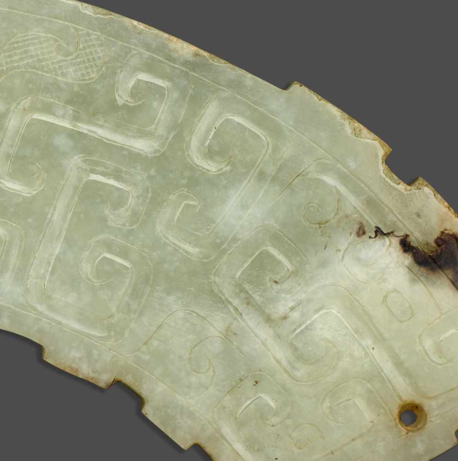 HUANG WITH DRAGONS This jade is published in Filippo Salviati 4000 YEARS OF CHINESE ARCHAIC JADES - Image 4 of 6